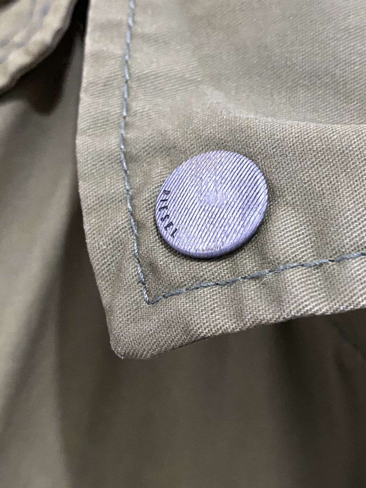 Diesel × Diesel Black Gold Diesel M65 Olive Green Jacket Casual Design Size US L / EU 52-54 / 3 - 10 Thumbnail