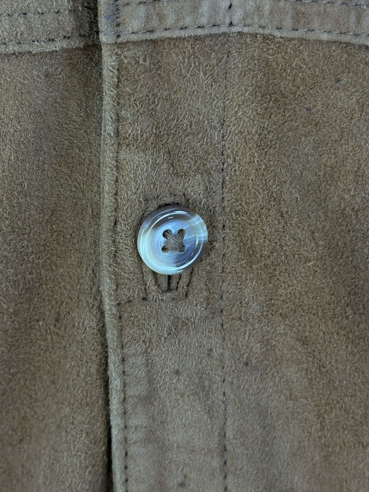 Japanese Brand Enzo Rossi Milano Flannel Shirt Lamb Skin Leather Jacket Size US M / EU 48-50 / 2 - 8 Thumbnail