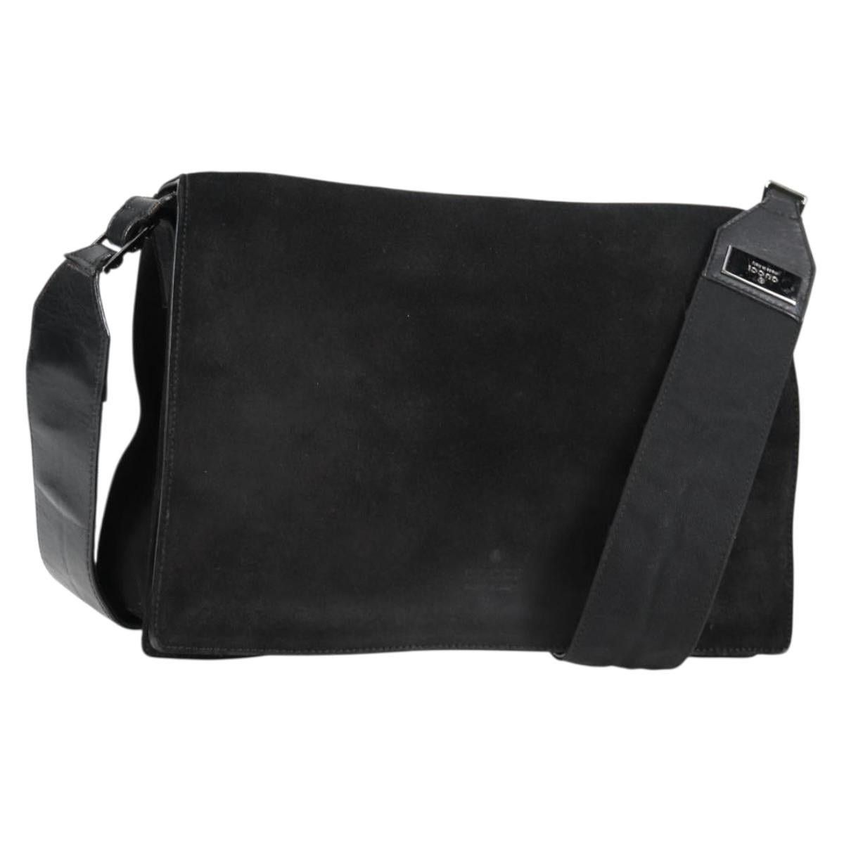 Gucci GUCCI Shoulder Bag Suede Black Silver 001 001 Size ONE SIZE - 1 Thumbnail