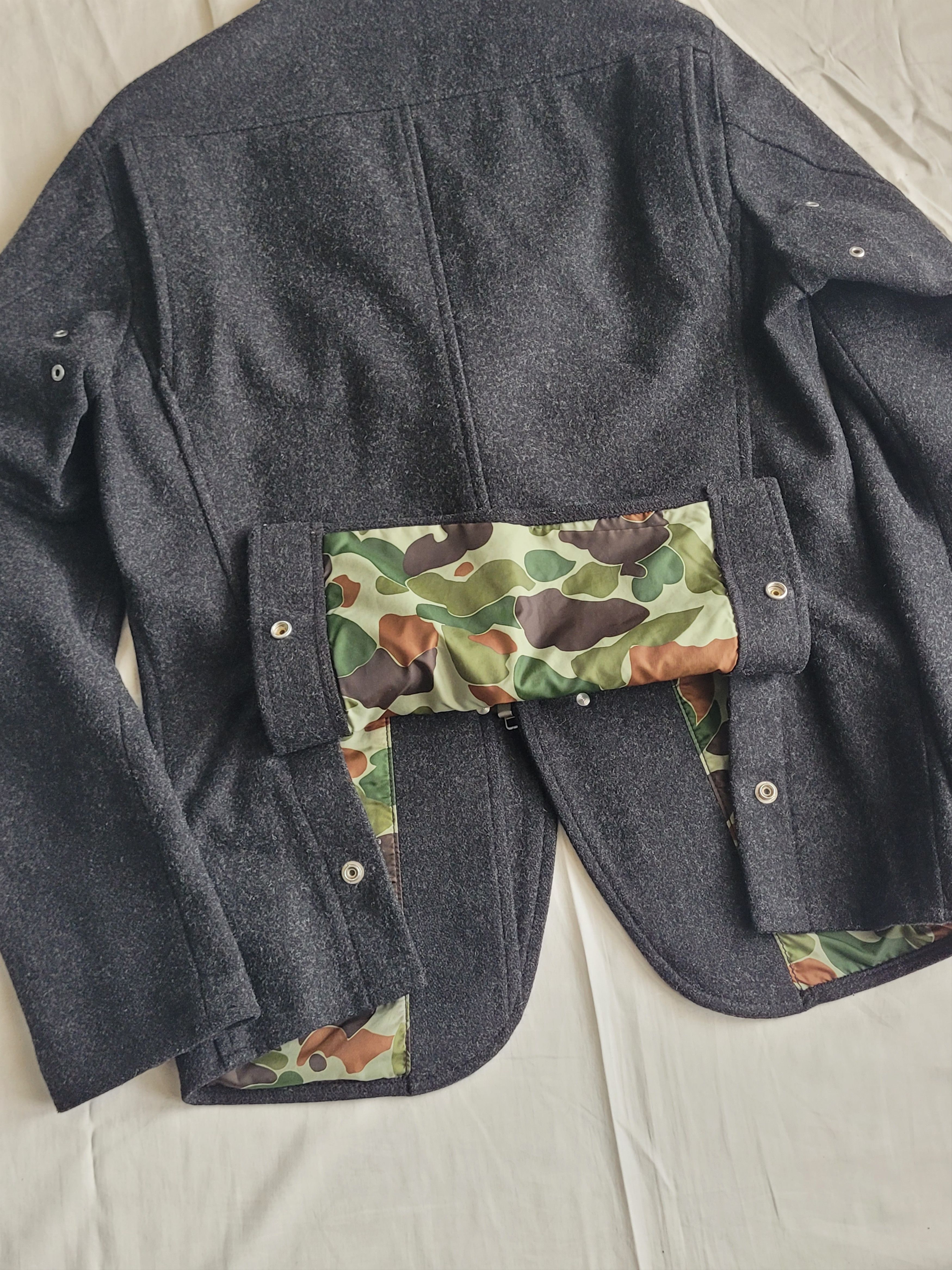 Junya Watanabe Junya Watanabe 2007 runway multi-zip woolen biker jacket Size US M / EU 48-50 / 2 - 10 Thumbnail