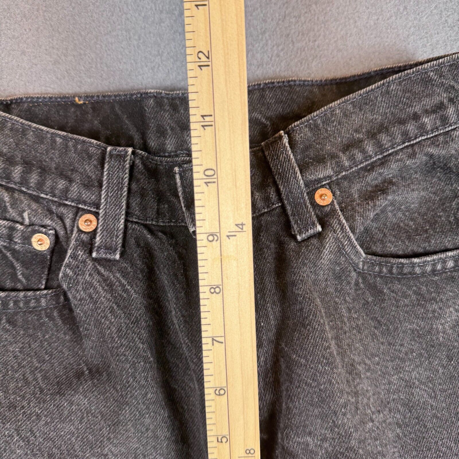 Levi's Levi's 521 Jeans Womens 6P Black Tapered Fit MADE IN USA Size 24" / US 00 / IT 34 - 7 Thumbnail
