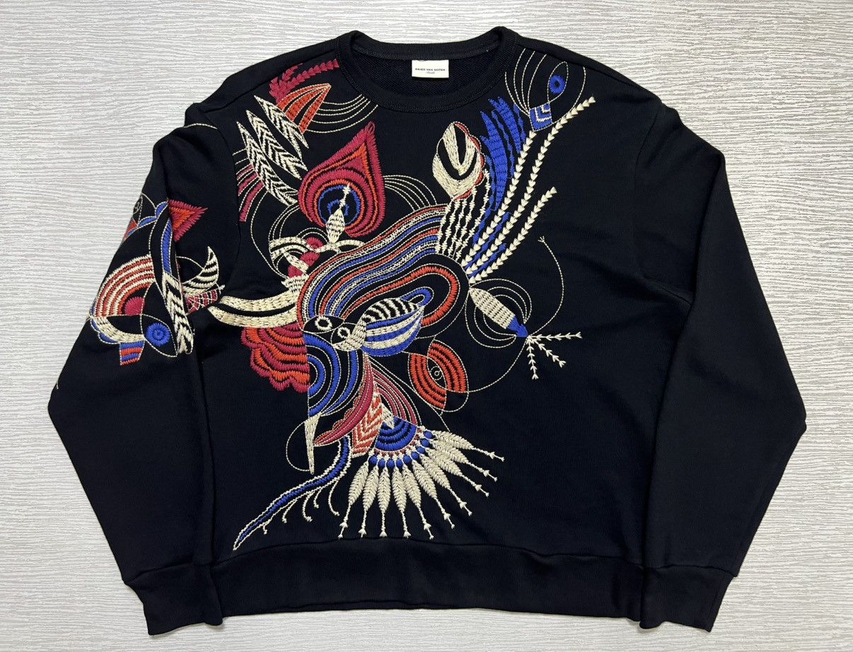 Dries Van Noten - Animal Print Embroidered Sweatshirt