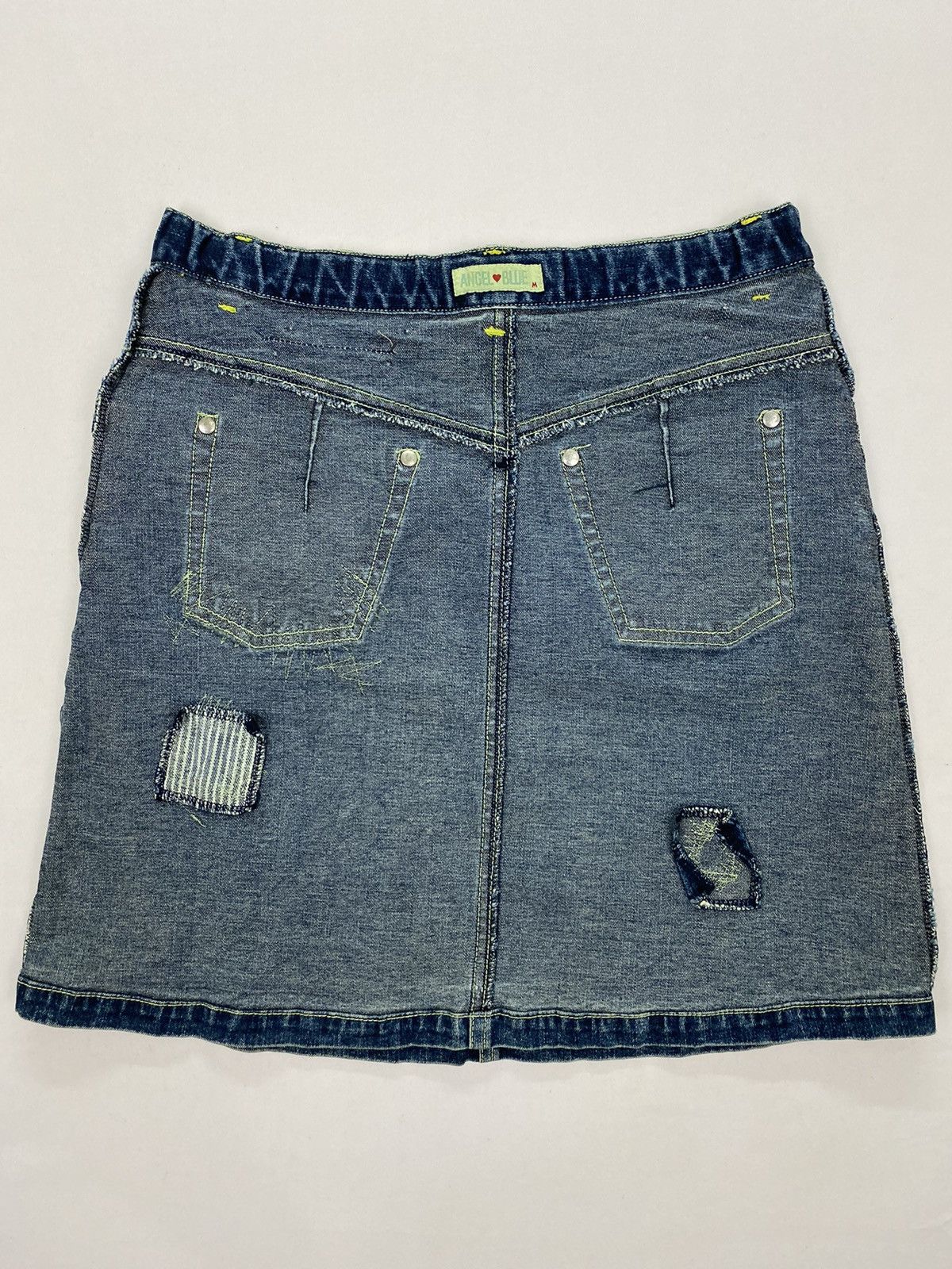 Angel Blue Angel Blue Distressed Denim Skirt Size 27" / US 4 / IT 40 - 5 Thumbnail