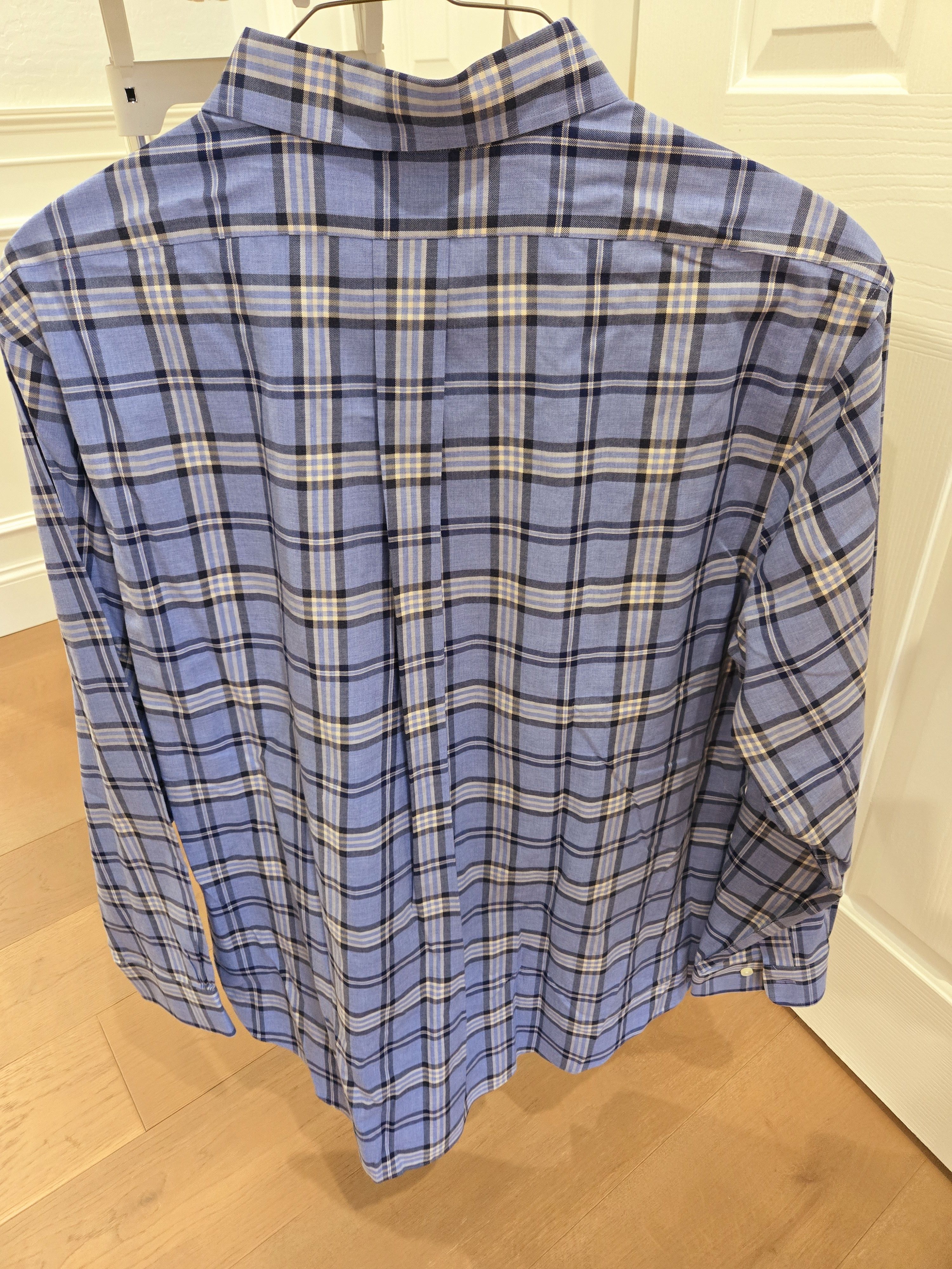 Brooks Brothers Brooks Brothers Blue Plaid Regents Shirt - NEW Size US XXL / EU 58 / 5 - 9 Thumbnail