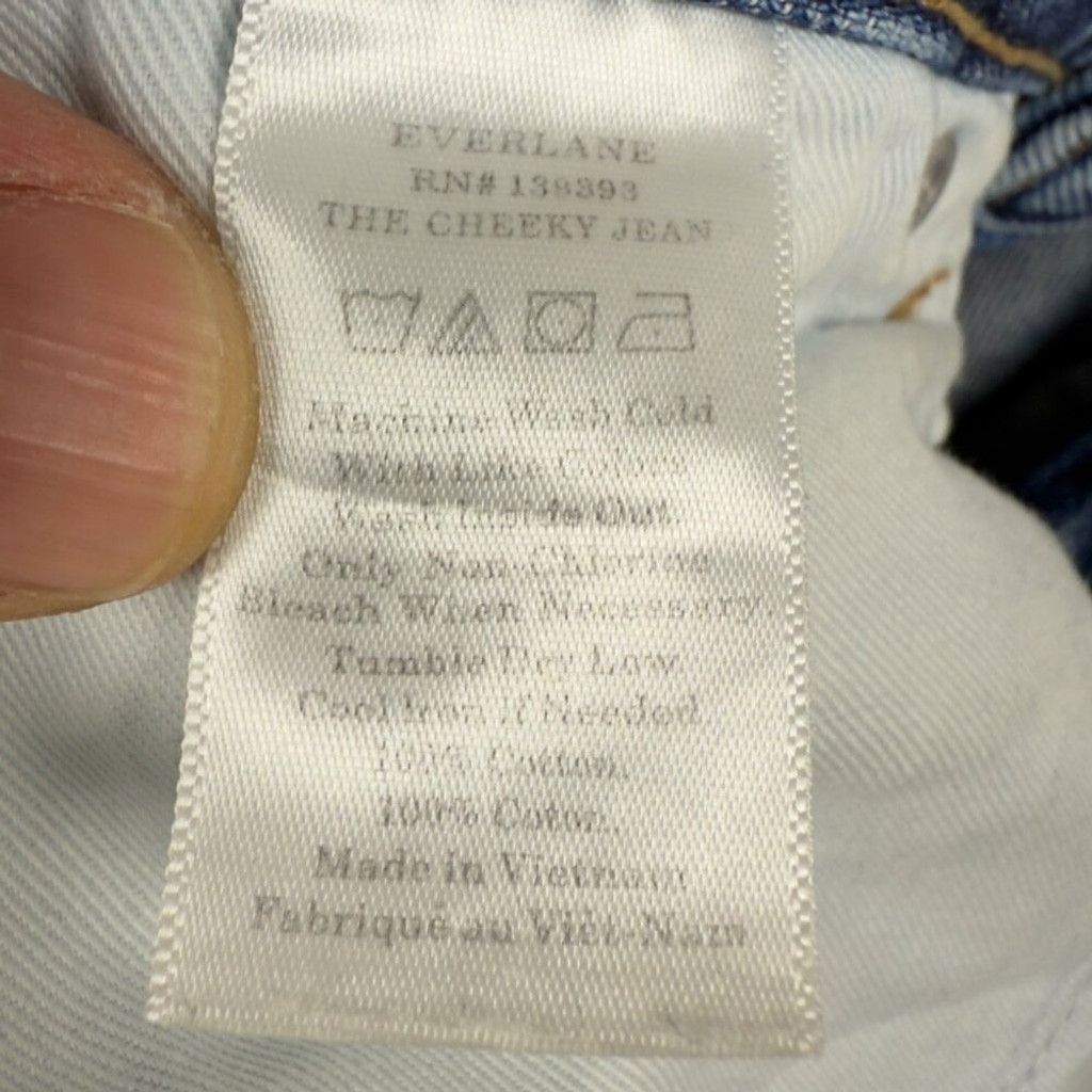 Everlane EVERLANE The Cheeky Jeans Contemporary Medium Denim sz 28 R Size 26" / US 2 / IT 38 - 5 Thumbnail