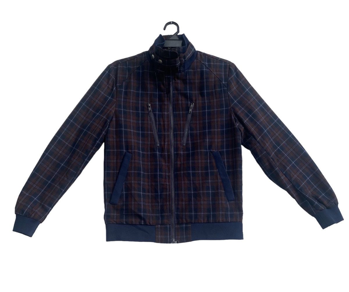 Japanese Brand BREATH MINT japan dobby check classic multi zip punk jacket Size US M / EU 48-50 / 2 - 1 Thumbnail