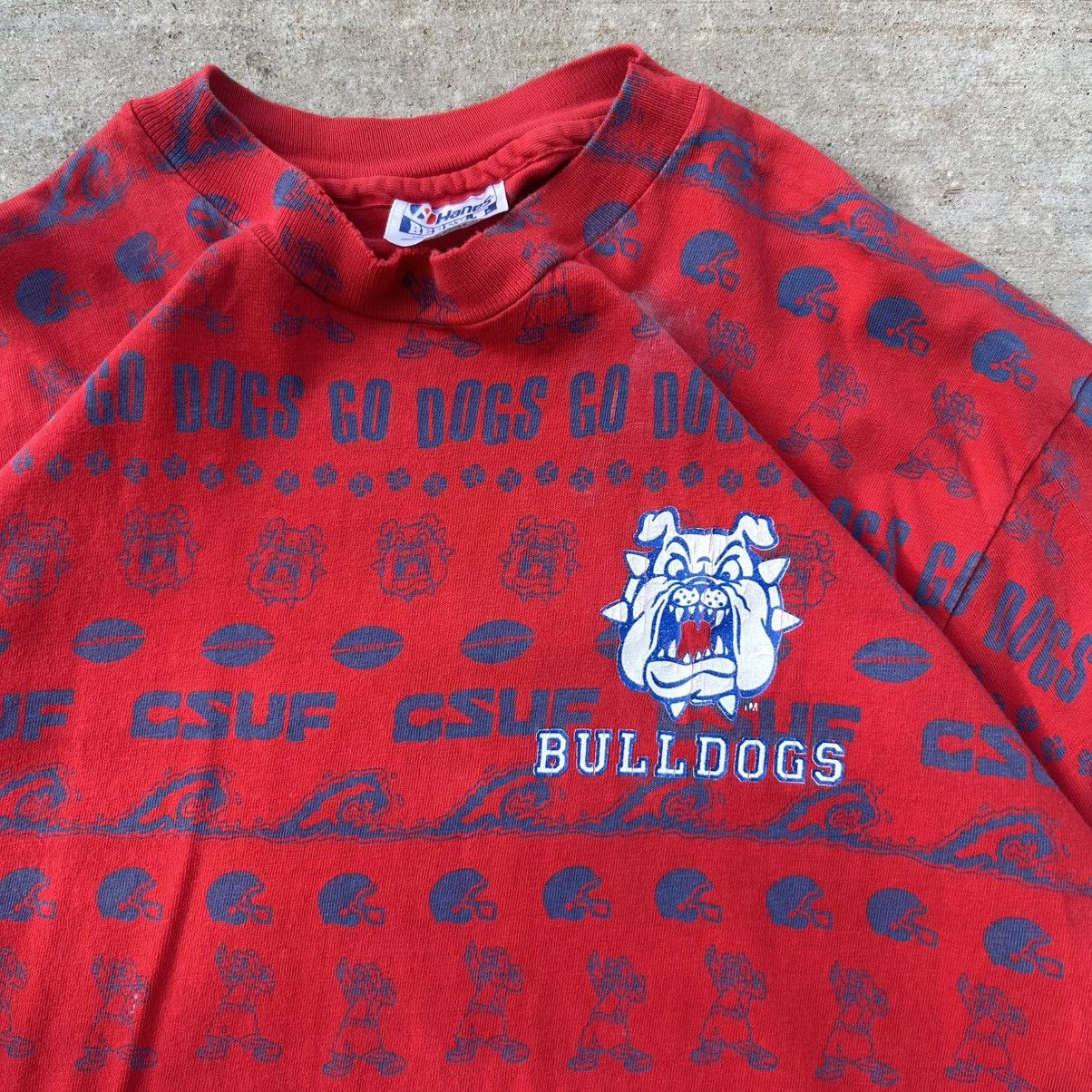 Band Tees × Hanes × Vintage Vintage Bulldogs AOP Shirt Size US L / EU 52-54 / 3 - 2 Thumbnail