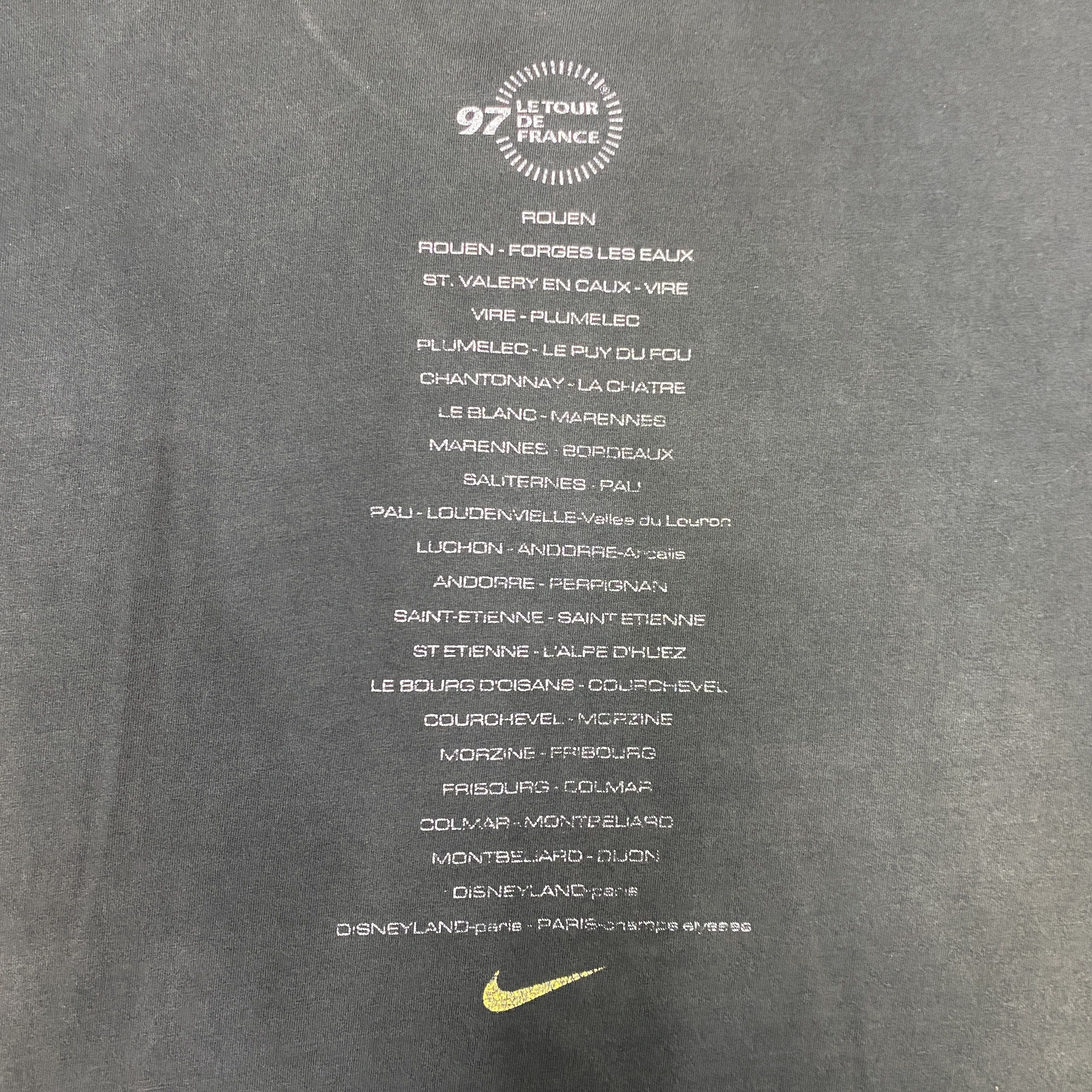 Nike Rare Vintage Nike Le Tour De France 97s Tee TShirt- I078 Size US M / EU 48-50 / 2 - 7 Thumbnail