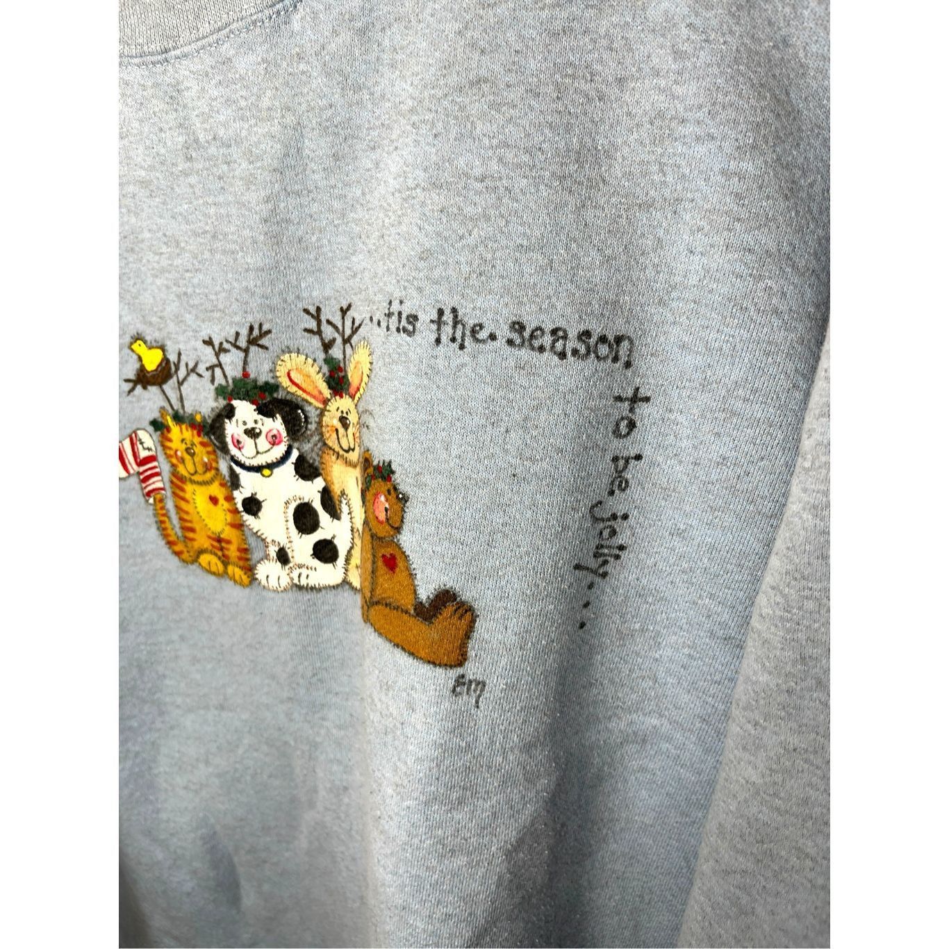 Other Vintage Pro Spirit Select Christmas Animals Turtleneck Sweat Size XL / US 12-14 / IT 48-50 - 3 Thumbnail