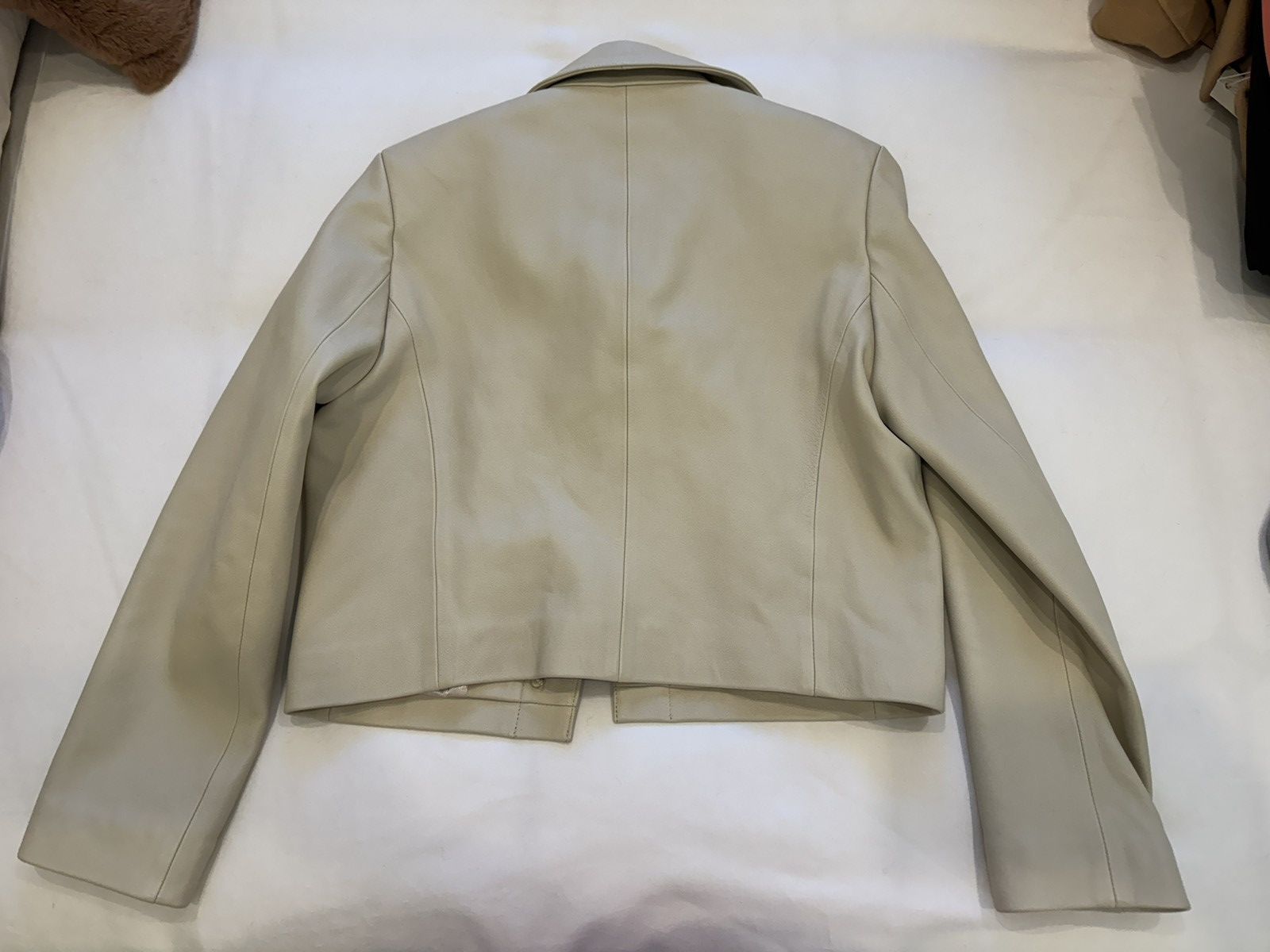 Nour Hammour Noir Hammour Beige leather Jacket Size XS / US 0-2 / IT 36-38 - 5 Thumbnail