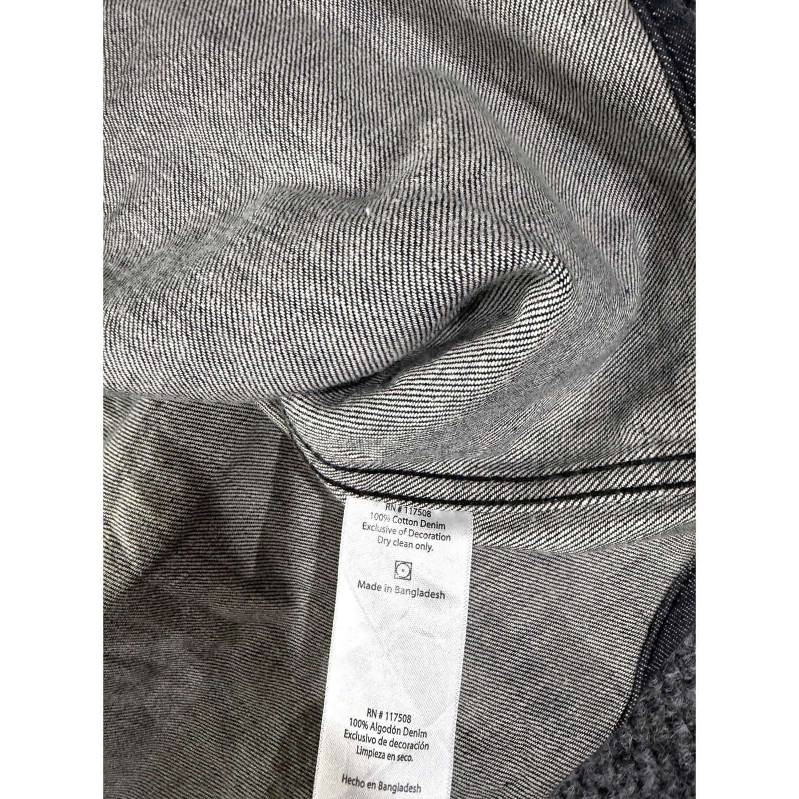 Levi's Levi's Shirt Mens 2XL Gray Denim Western Long Sleeve Snap Front Casual Size US XXL / EU 58 / 5 - 7 Thumbnail