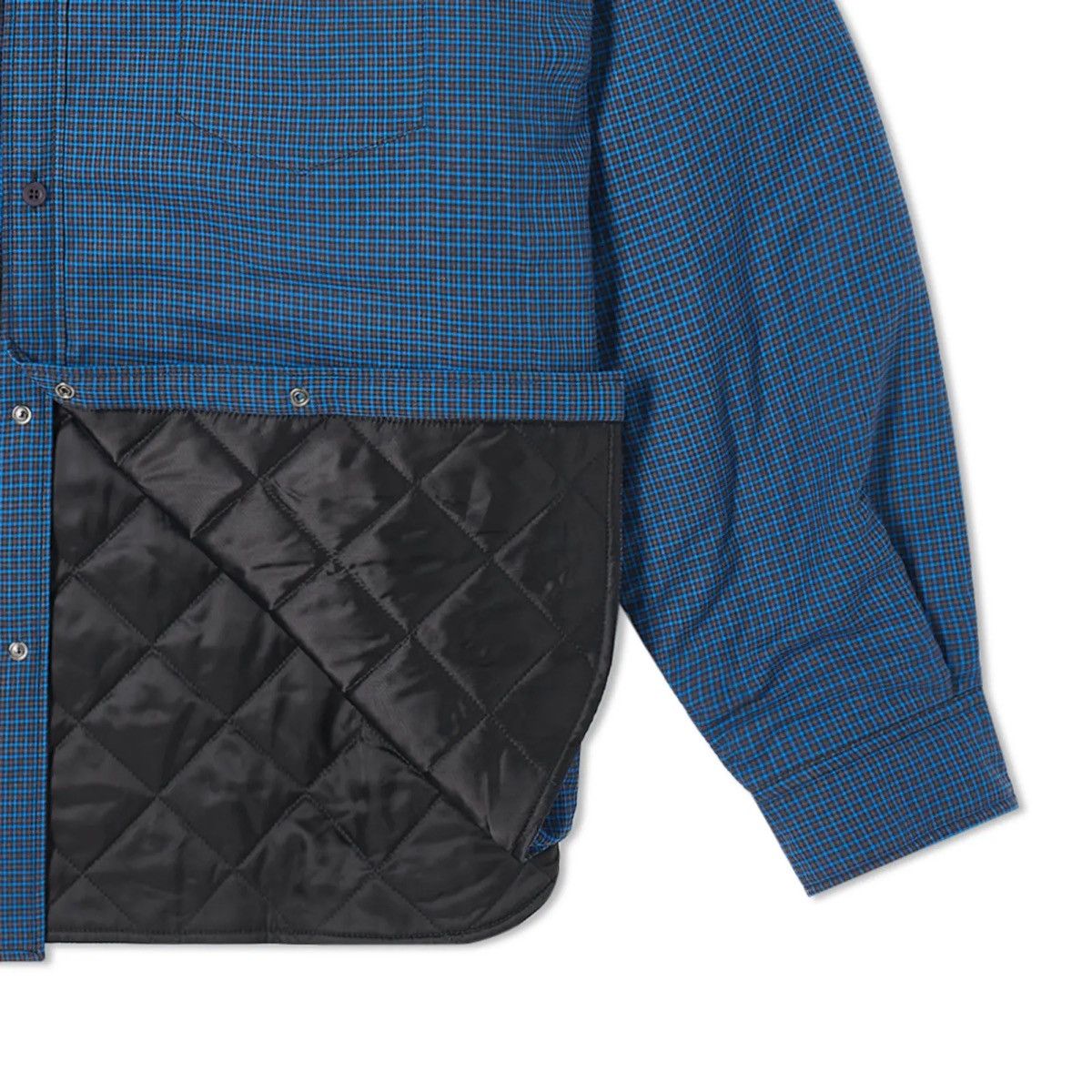 BALENCIAGA MICRO CHECK PADDED OVERSHIRT JACKET