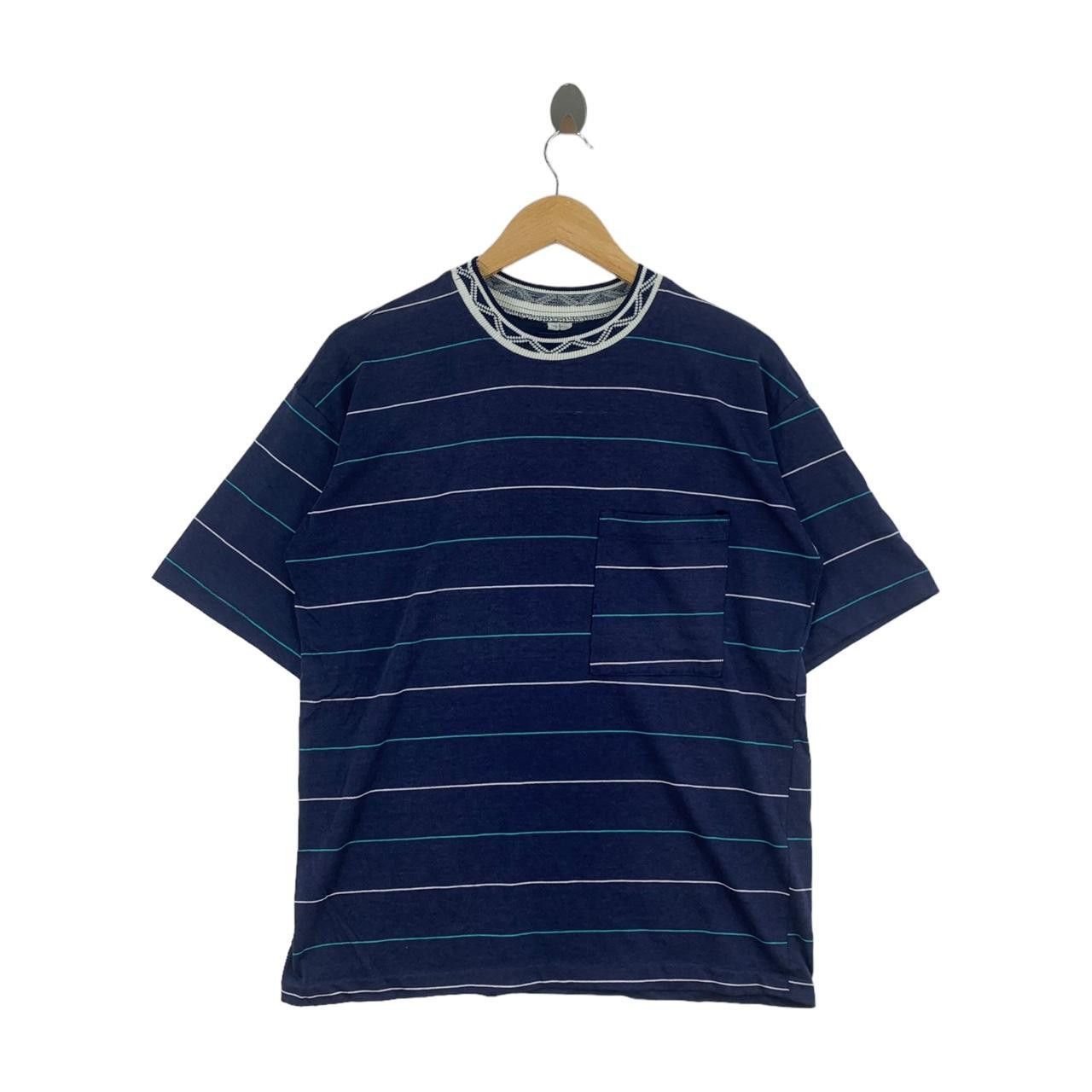 Vintage Vintage 90’ HAWAII SURF HONOLULU Striped Tee Shirt Top Size US M / EU 48-50 / 2 - 1 Thumbnail