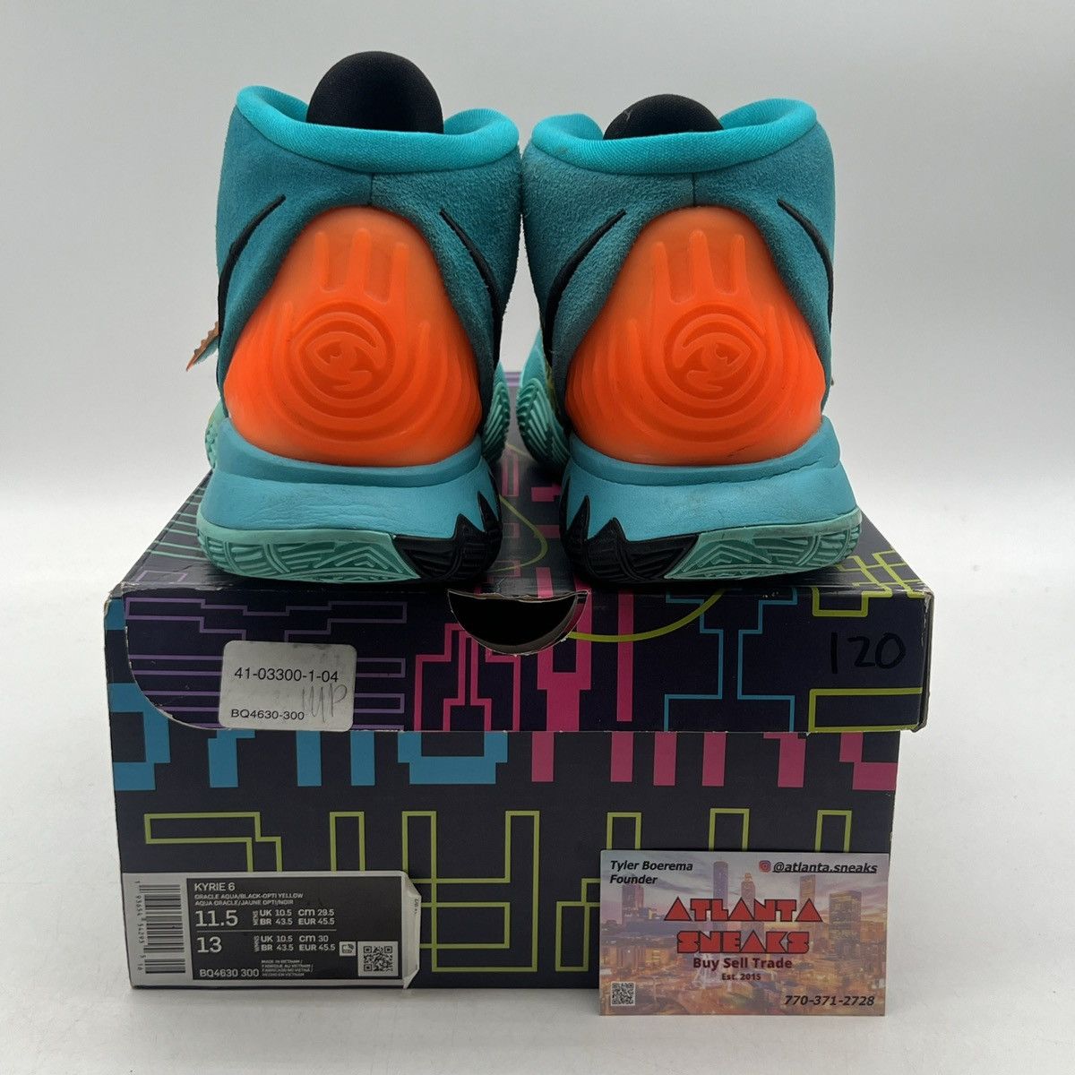 Nike Kyrie 6 oracle aqua Size US 11.5 / EU 44-45 - 3 Thumbnail