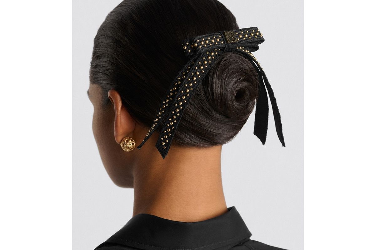 Dior o1w1db10326 Size:OS/Dior Twist Bow in Black Size ONE SIZE - 4 Thumbnail