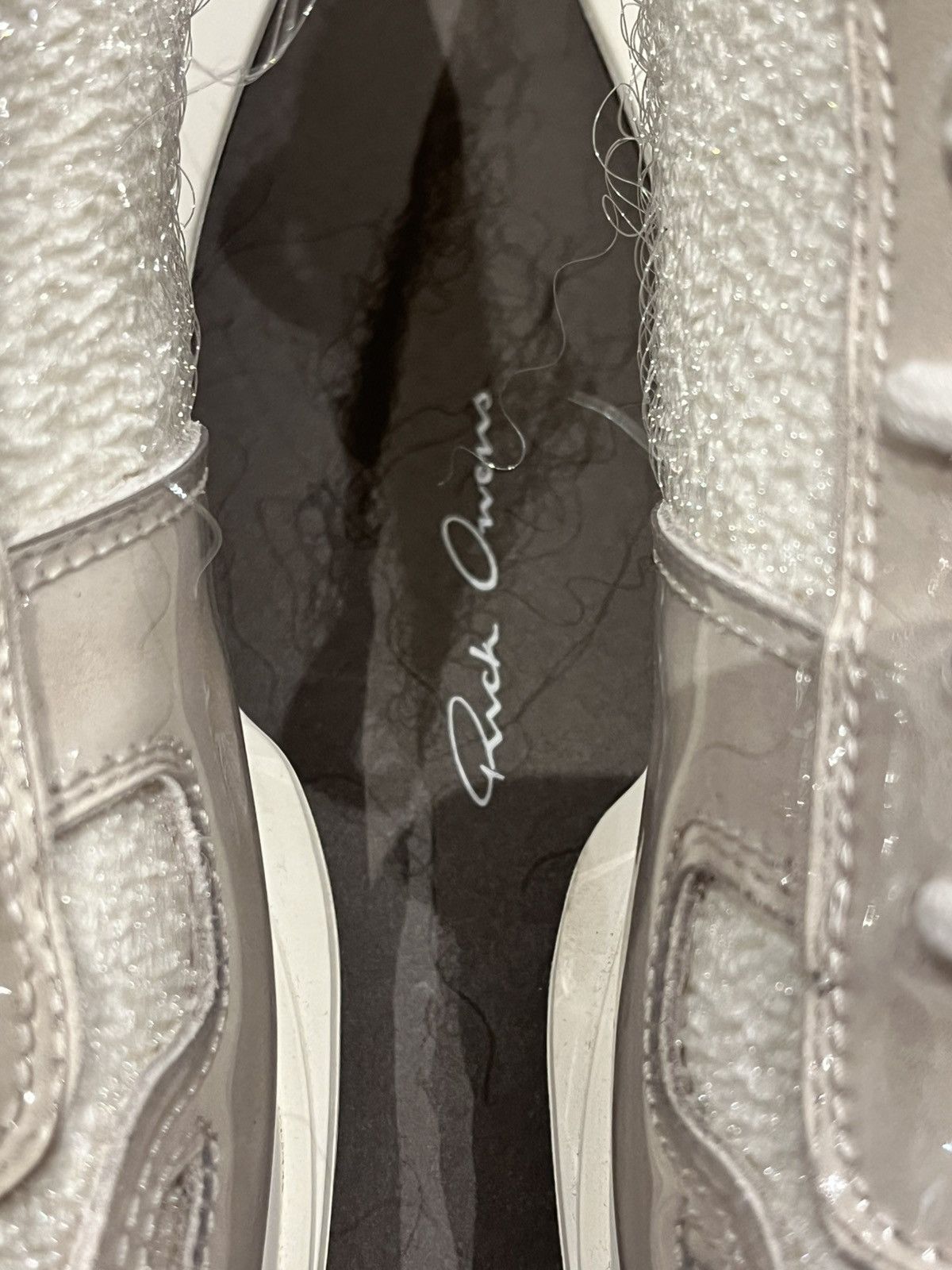 Rick Owens Sold Out Archive Sisyphus FW18 Lace Up Runner Milk🥛 All Over Size US 9 / EU 42 - 7 Thumbnail