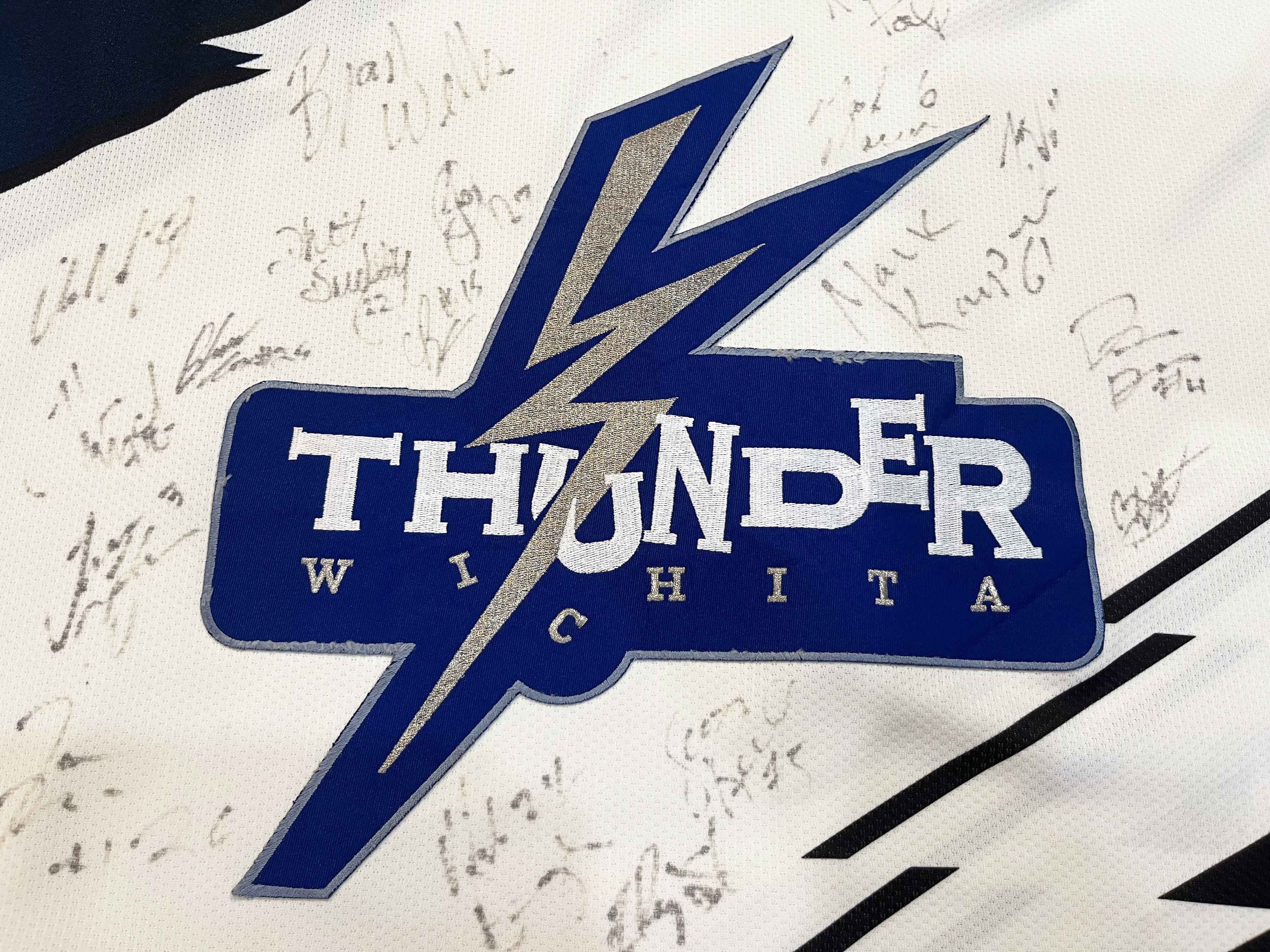 Vintage Jersey Express Authentic Wichita Thunder CHL Hockey Jersey Size US XL / EU 56 / 4 - 2 Thumbnail