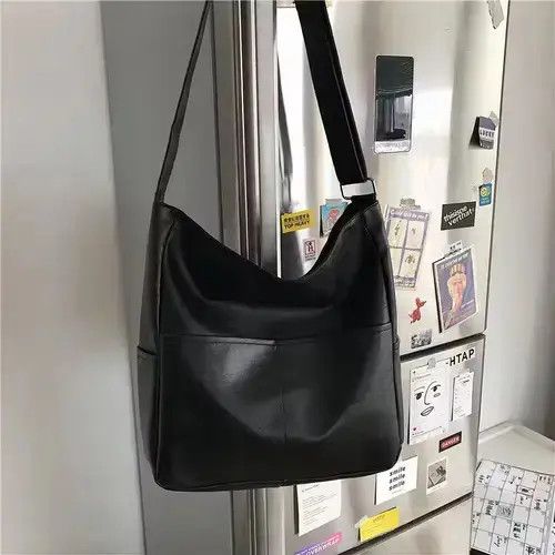 Japanese Brand Fashion y2k pu leather shoulder messenger bag vintage Size ONE SIZE - 3 Thumbnail