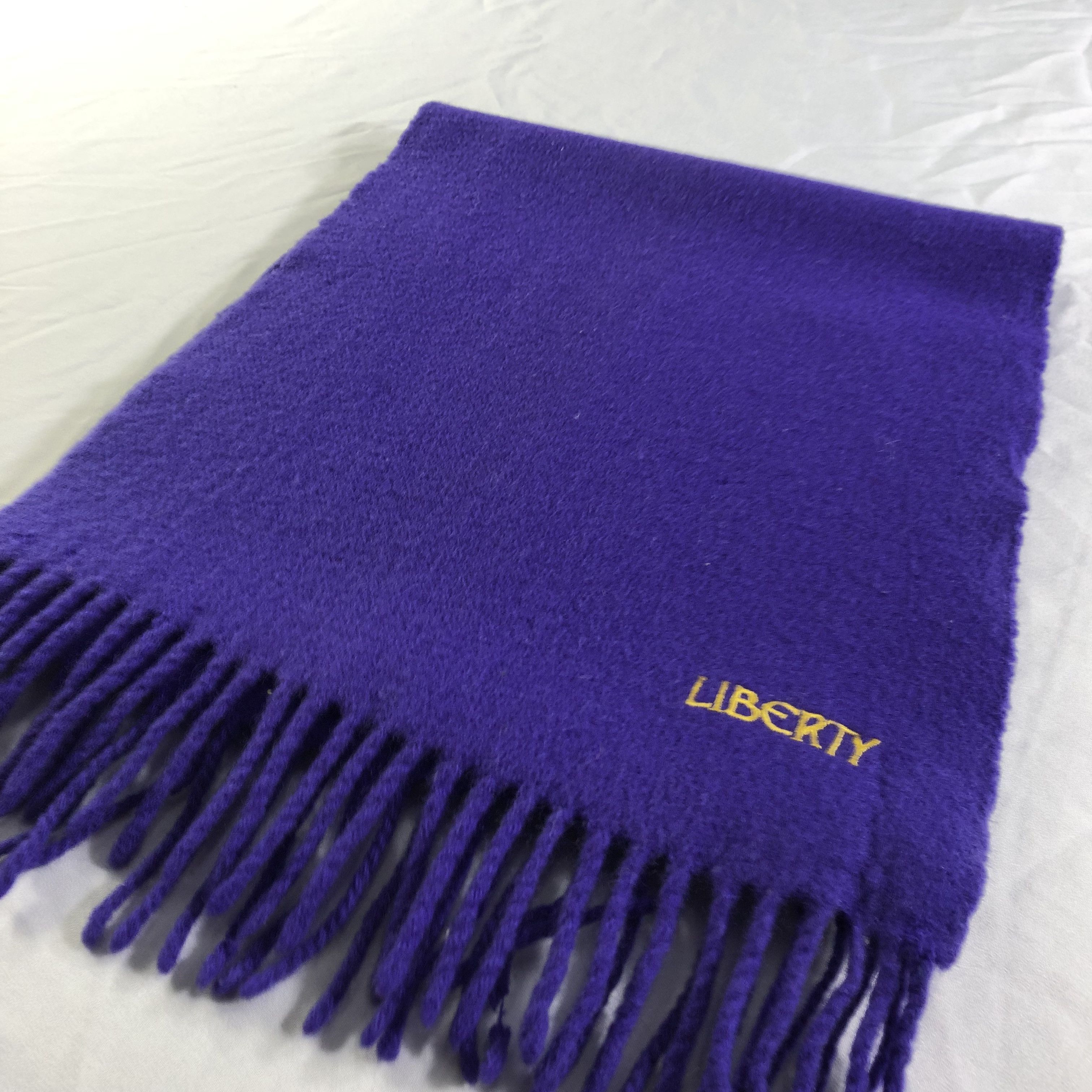 Liberty Liberty Plain Wool Scarf Muffler Neckwear V2305 Size ONE SIZE - 3 Thumbnail