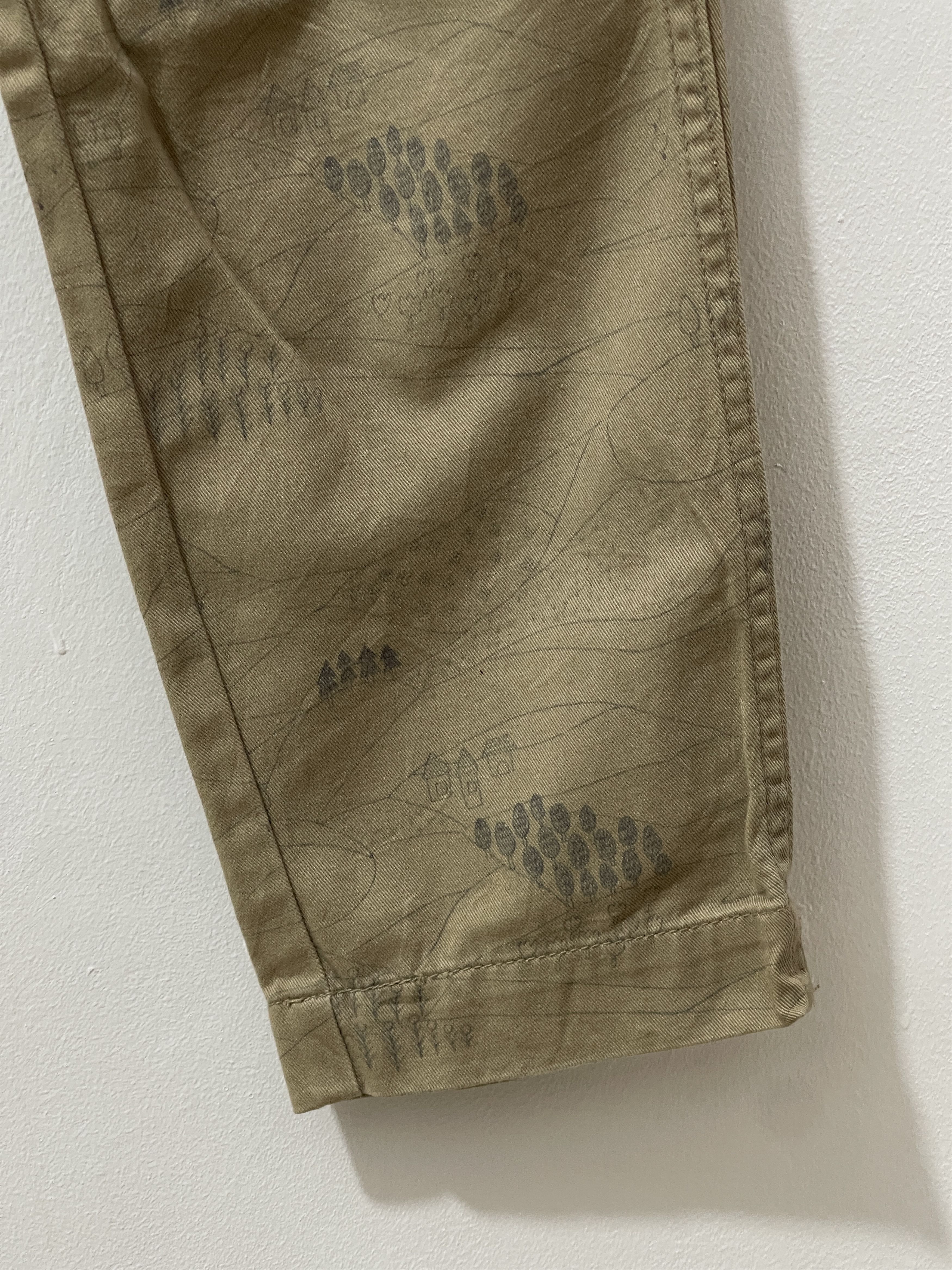 Ne-Net Ne-Net Issey Miyake Japan Archive Pencil Fullprint Art Pants Size US 30 / EU 46 - 5 Thumbnail