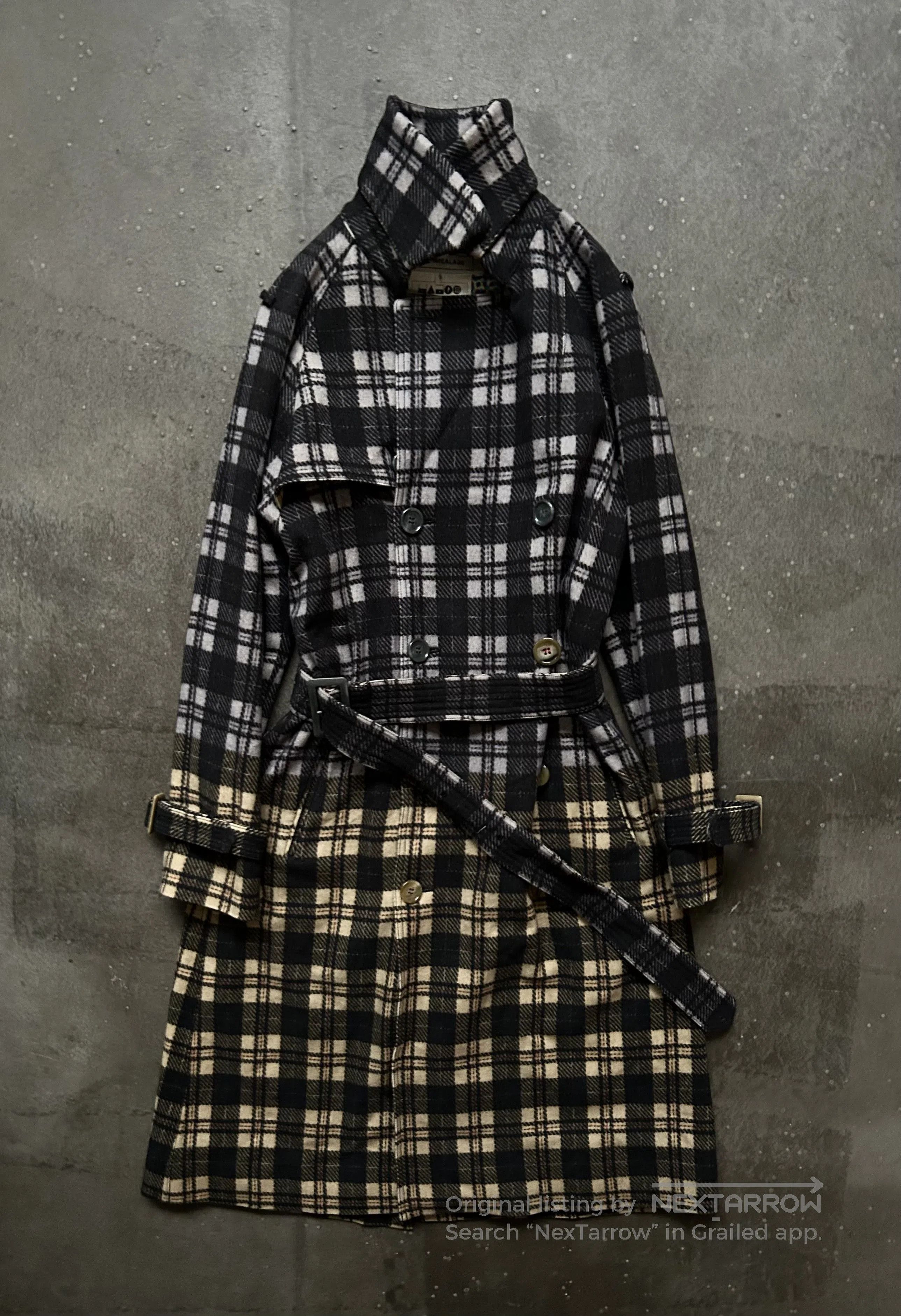 ANREALAGE multicolor check patterned trench coat. Size M / US 6-8 / IT 42-44 - 2 Thumbnail