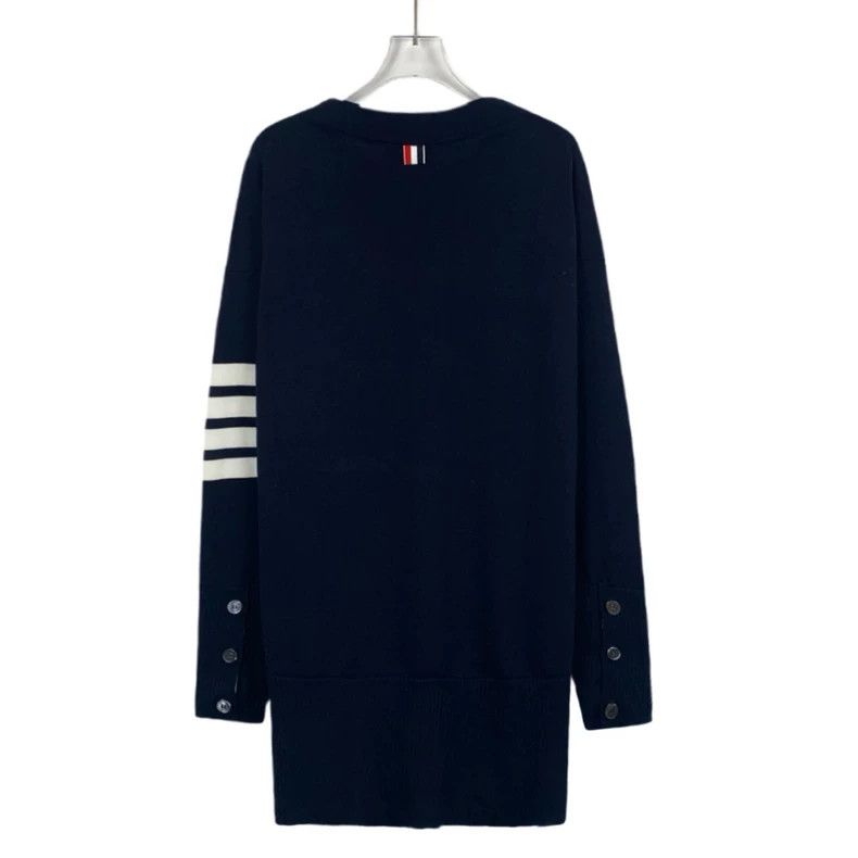 Thom Browne Thom Browne size38 Dark blue long-sleeved knit sweater Size US XXS / EU 40 - 2 Thumbnail