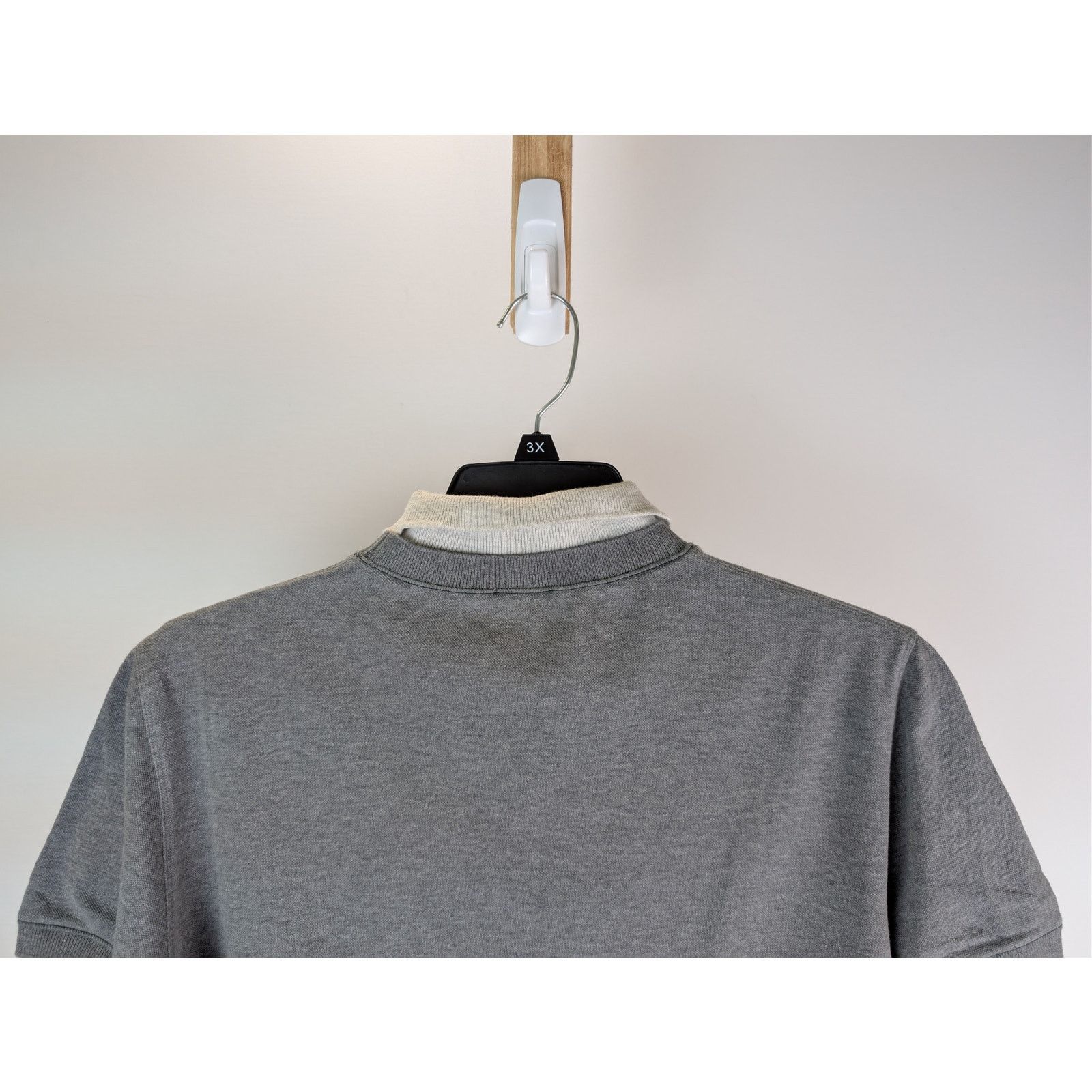 Brunello Cucinelli o1rshd1 CC20 grey cotton polo shirt with a white collar Size US M / EU 48-50 / 2 - 11 Thumbnail