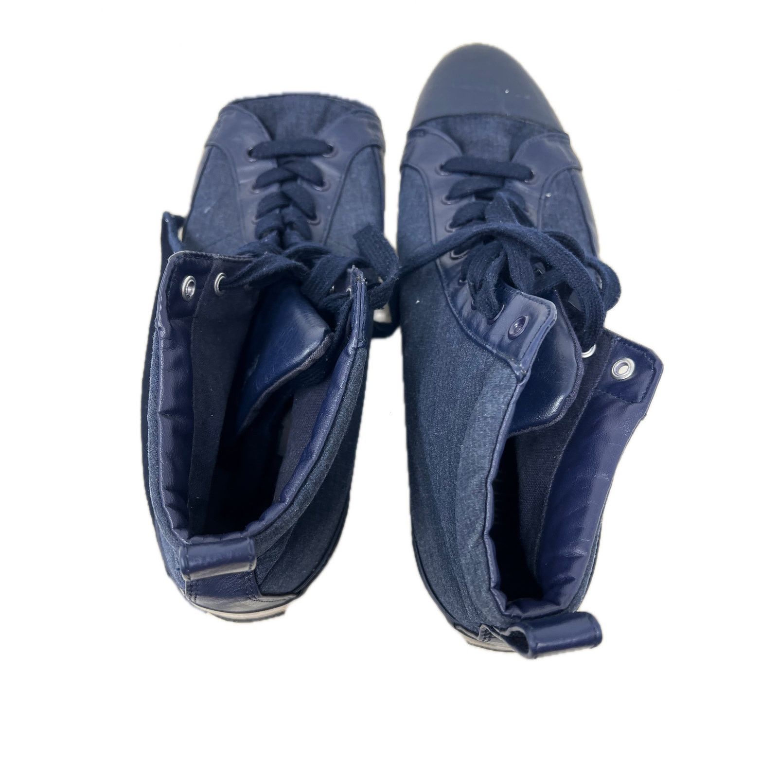 Polo Ralph Lauren Polo Ralph Lauren Clarke Hi Top Sneaker Mens 14 D Blue Size US 14 / EU 47 - 8 Thumbnail