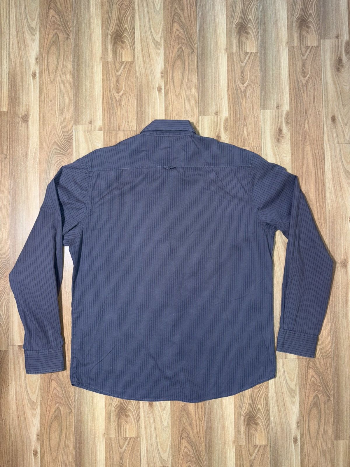 Vans Vans Off The Wall Vintage Pinstripe Button Down Shirt XL Size US XL / EU 56 / 4 - 2 Thumbnail