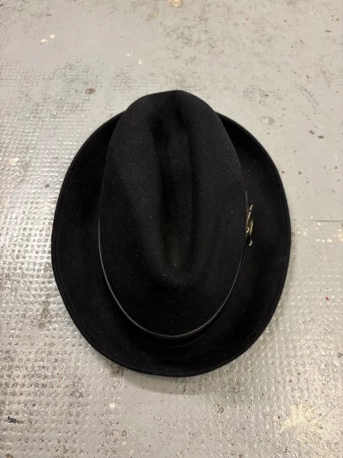 Gucci 2000s Gucci Black Fedora Wool Hat Size ONE SIZE - 4 Thumbnail