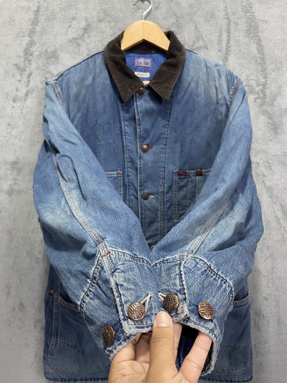 Blue Blue Japan Vintage Blue Blue Japan Arigato Denim Jacket Size US L / EU 52-54 / 3 - 4 Thumbnail