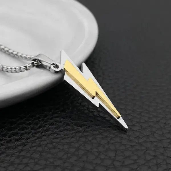 VIBE Bolt Pendant Y2K Necklace Opium Chain Punk Gotch Size ONE SIZE - 3 Thumbnail