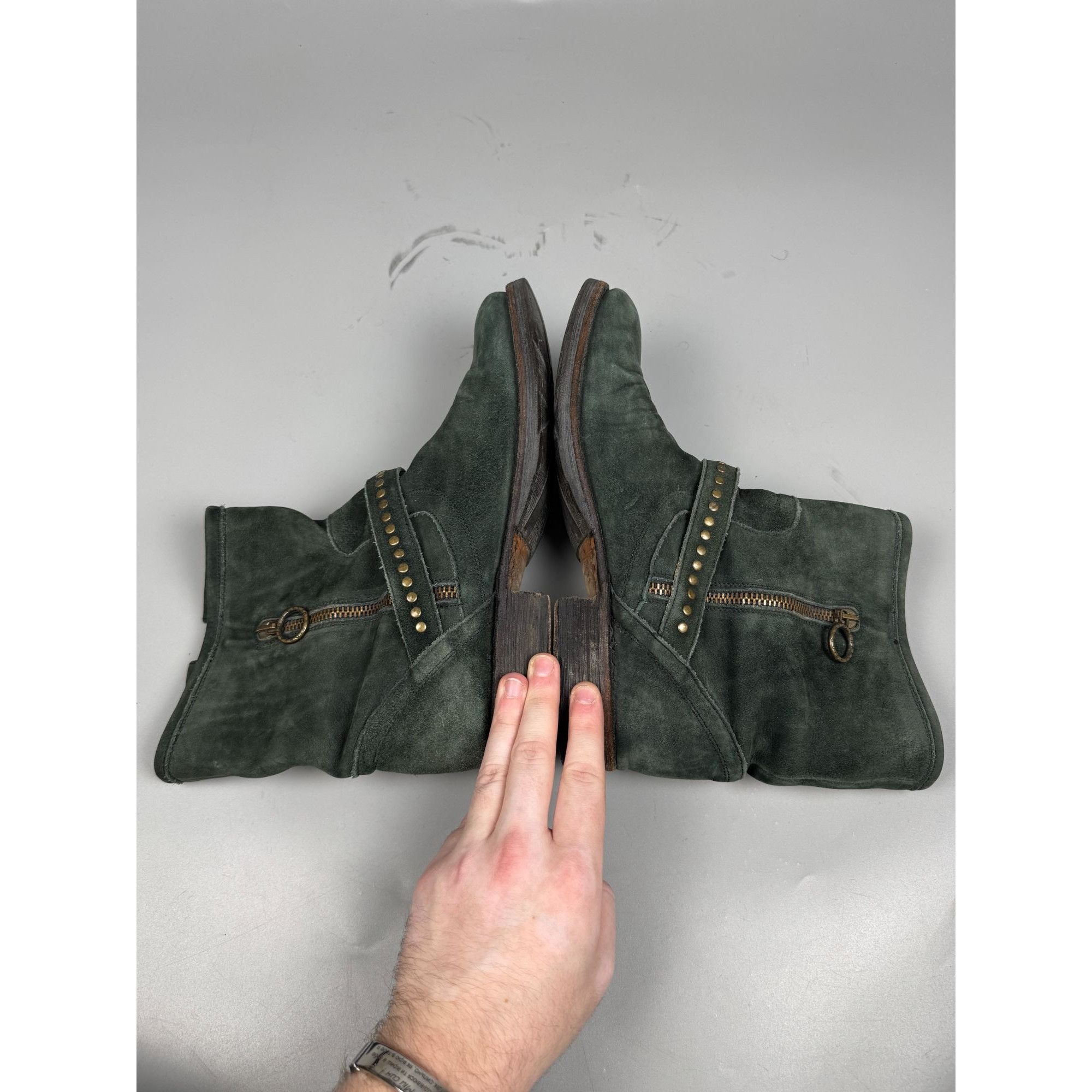 Fiorentini + Baker Florentini + Baker Distressed Suede Ankle Boots (Y1175) Size US 6.5 / EU 39-40 - 9 Thumbnail