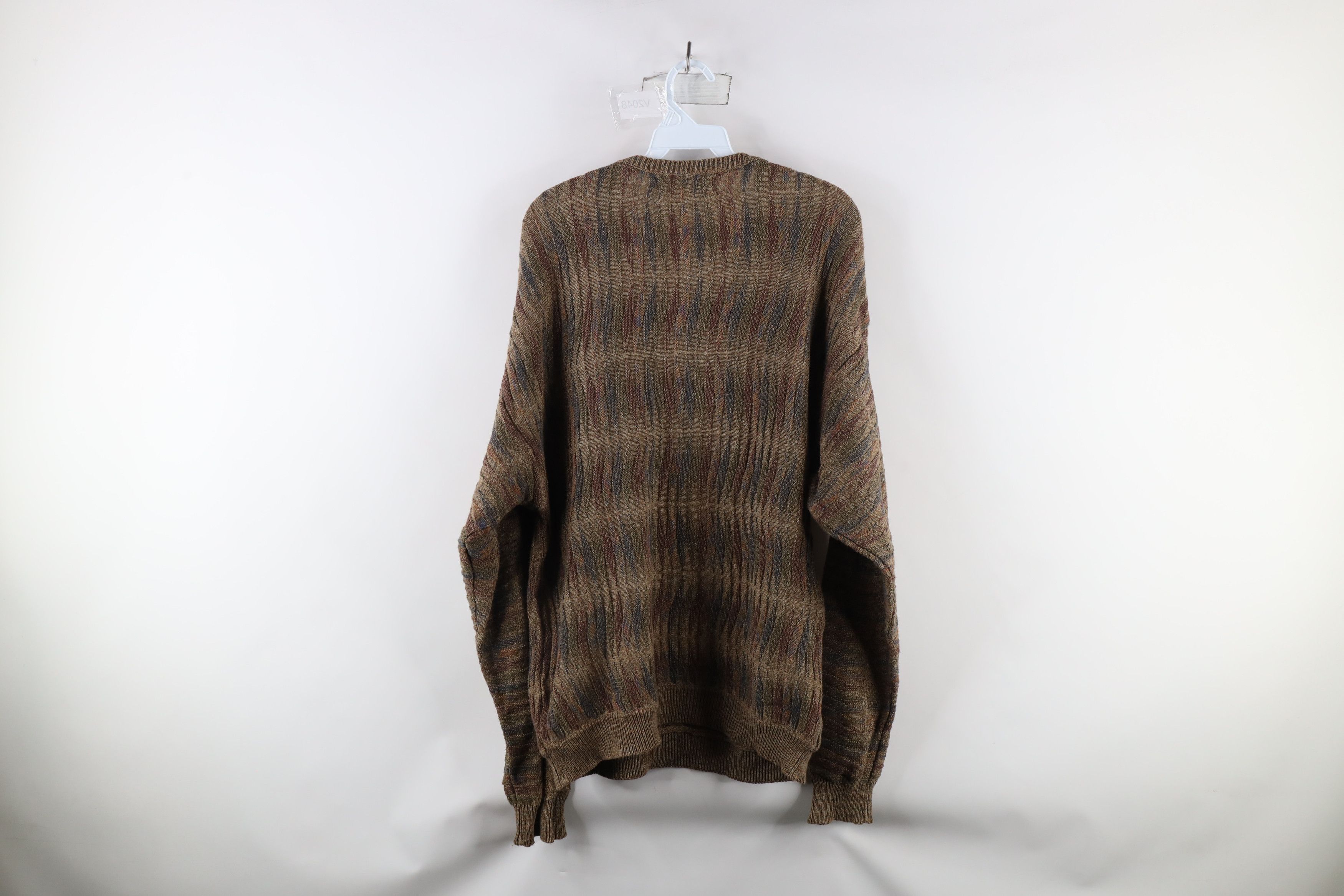 Vintage Vintage 90s Coogi Style Rainbow Knit Cosby Sweater Size US M / EU 48-50 / 2 - 6 Thumbnail