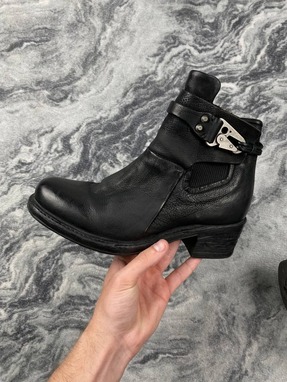 A.S.98 A.S.98 Airstep Leather Boots With Heels Women Size 39 Black Size US 9 / IT 39 - 2 Thumbnail
