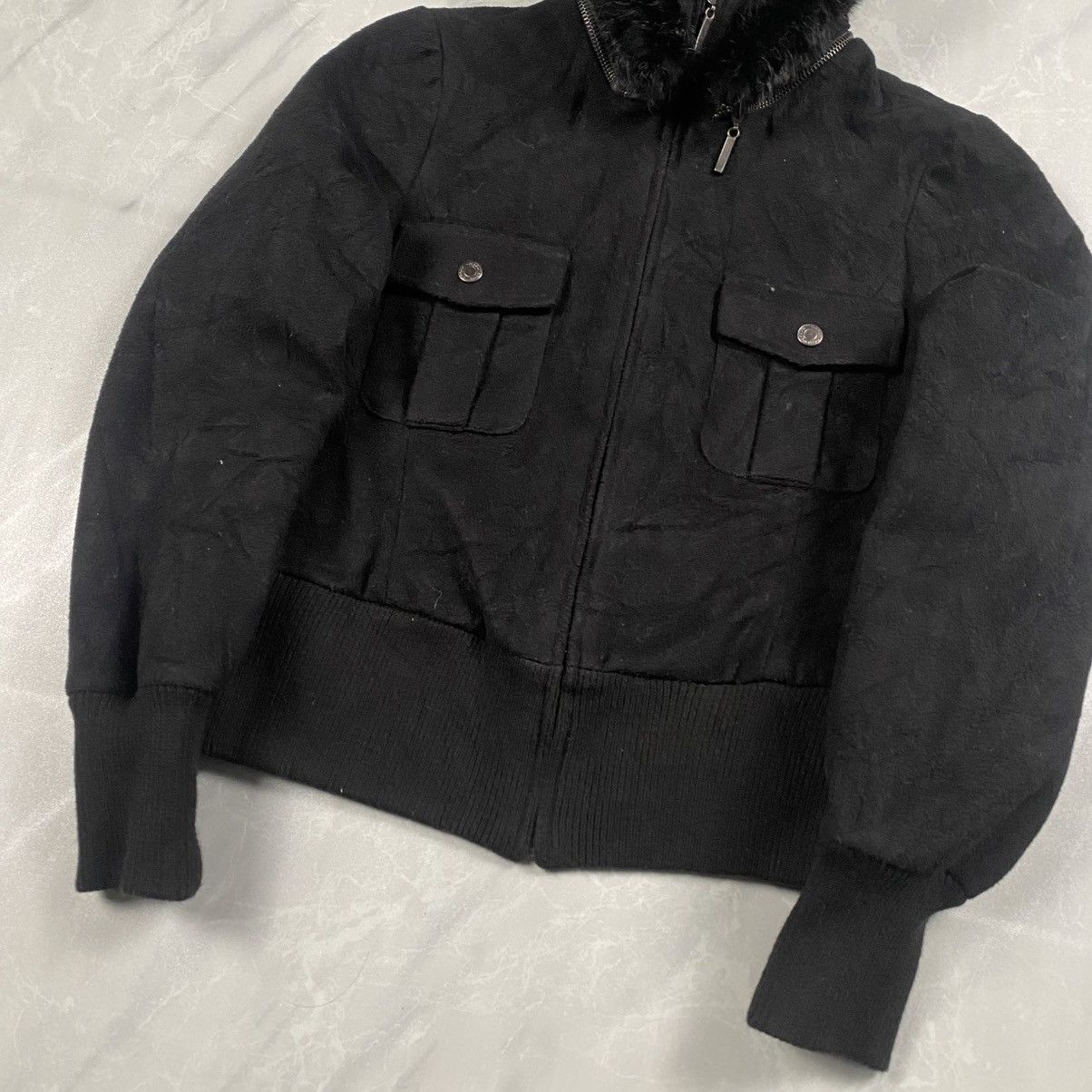 Japanese Brand Rare PinkMix Japan Faux Fur Cropped Jacket Size S / US 4 / IT 40 - 2 Thumbnail