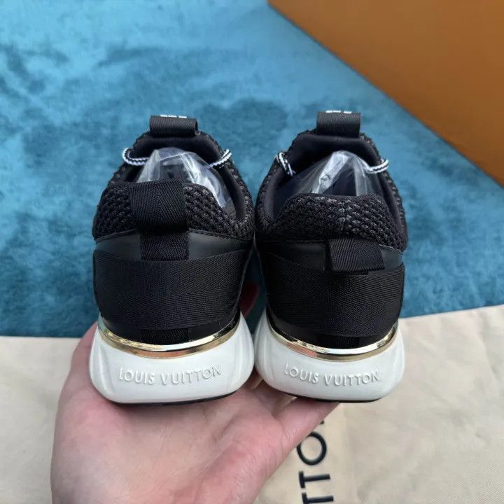 Louis Vuitton Louis Vuitton Black Mesh Casual Sneakers -2508 Size US 5 / EU 37 - 3 Thumbnail