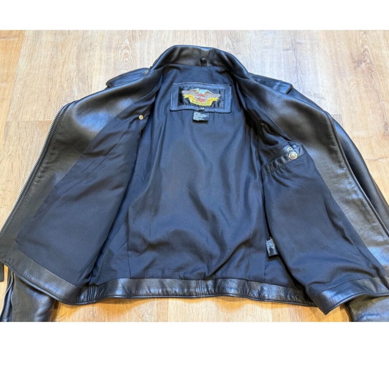 Harley Davidson Vintage Harley Davidson Womens Leather Jacket Size US L / EU 52-54 / 3 - 4 Thumbnail