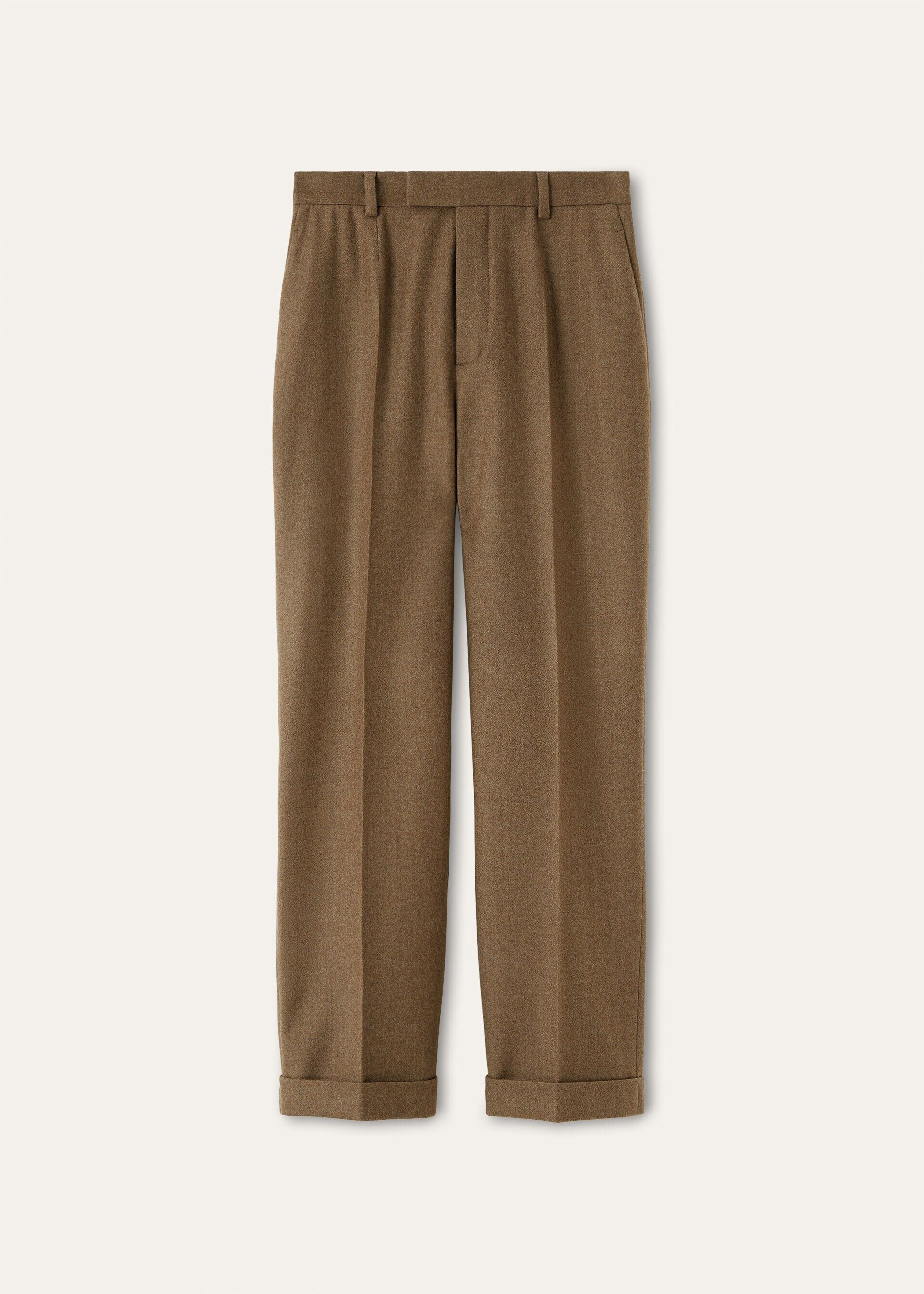 Loro Piana os11x0426 FAQ6317 Louis Pant in Mocha Glow Size 25" / US 0 / IT 36 - 1 Thumbnail