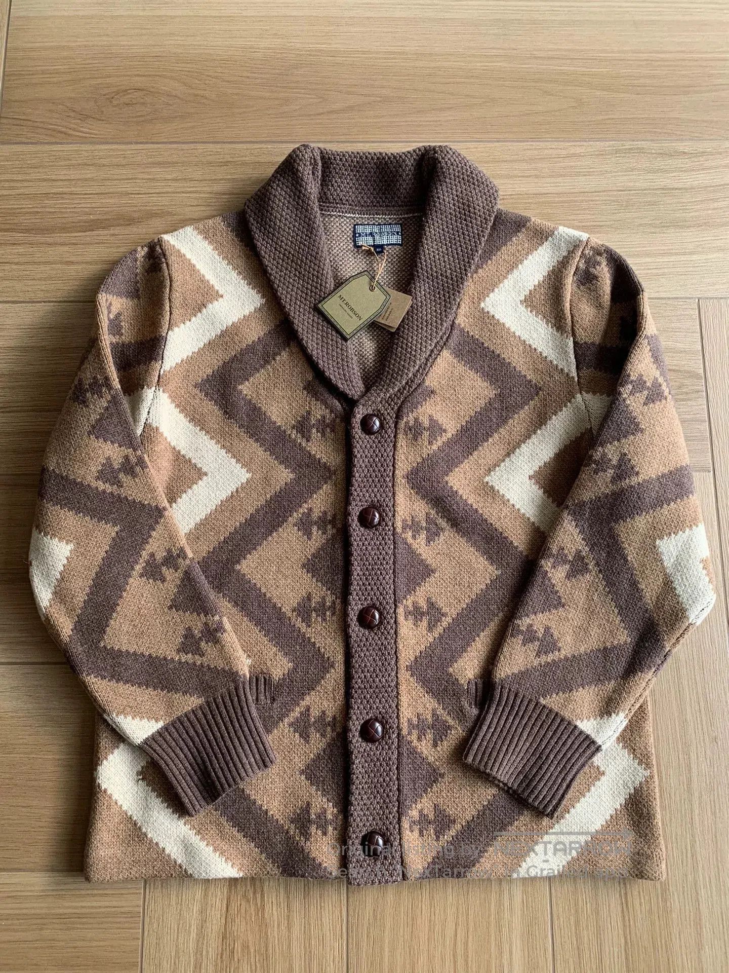 Mt. RAINIER DESIGN MT.ROBSON Southwest Wool Cardigan. Size US XXL / EU 58 / 5 - 1 Thumbnail