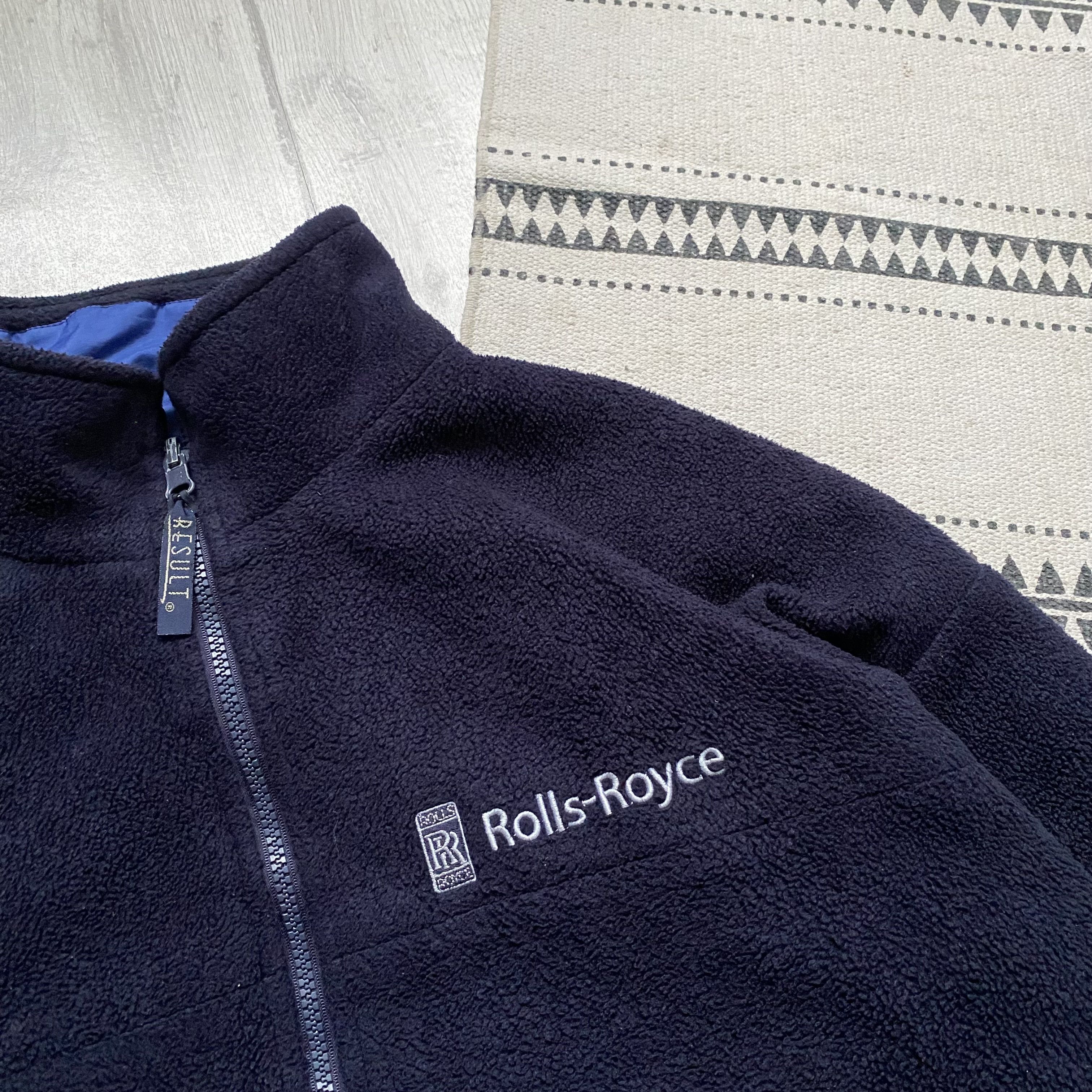Ferrari 🚗 Vintage 90s Rolls Royce fleece jacketr eversible outdoor Size US M / EU 48-50 / 2 - 4 Thumbnail