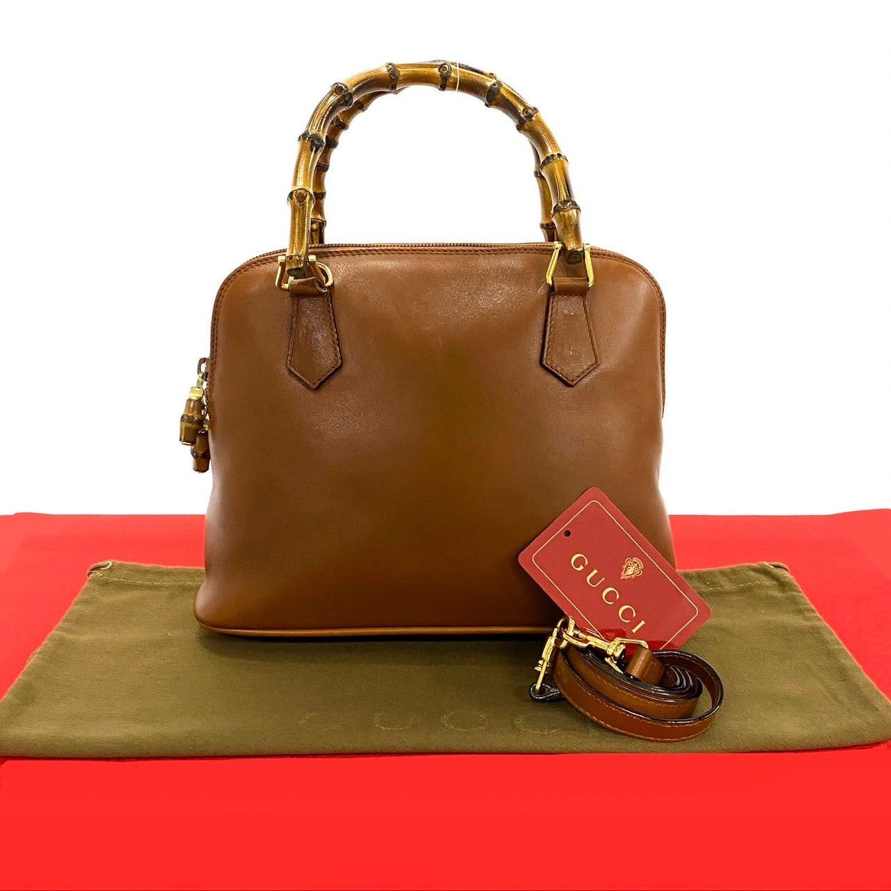 Gucci Gucci Shoulder Bag Brown Leather Size ONE SIZE - 1 Thumbnail