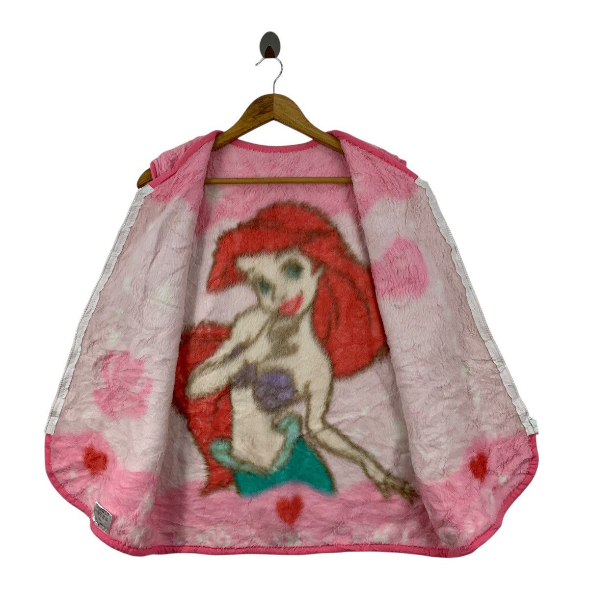 Disney The Little Mermaid DISNEY Cartoon Big Logo Flece Vest Jacket Size M / US 6-8 / IT 42-44 - 3 Thumbnail