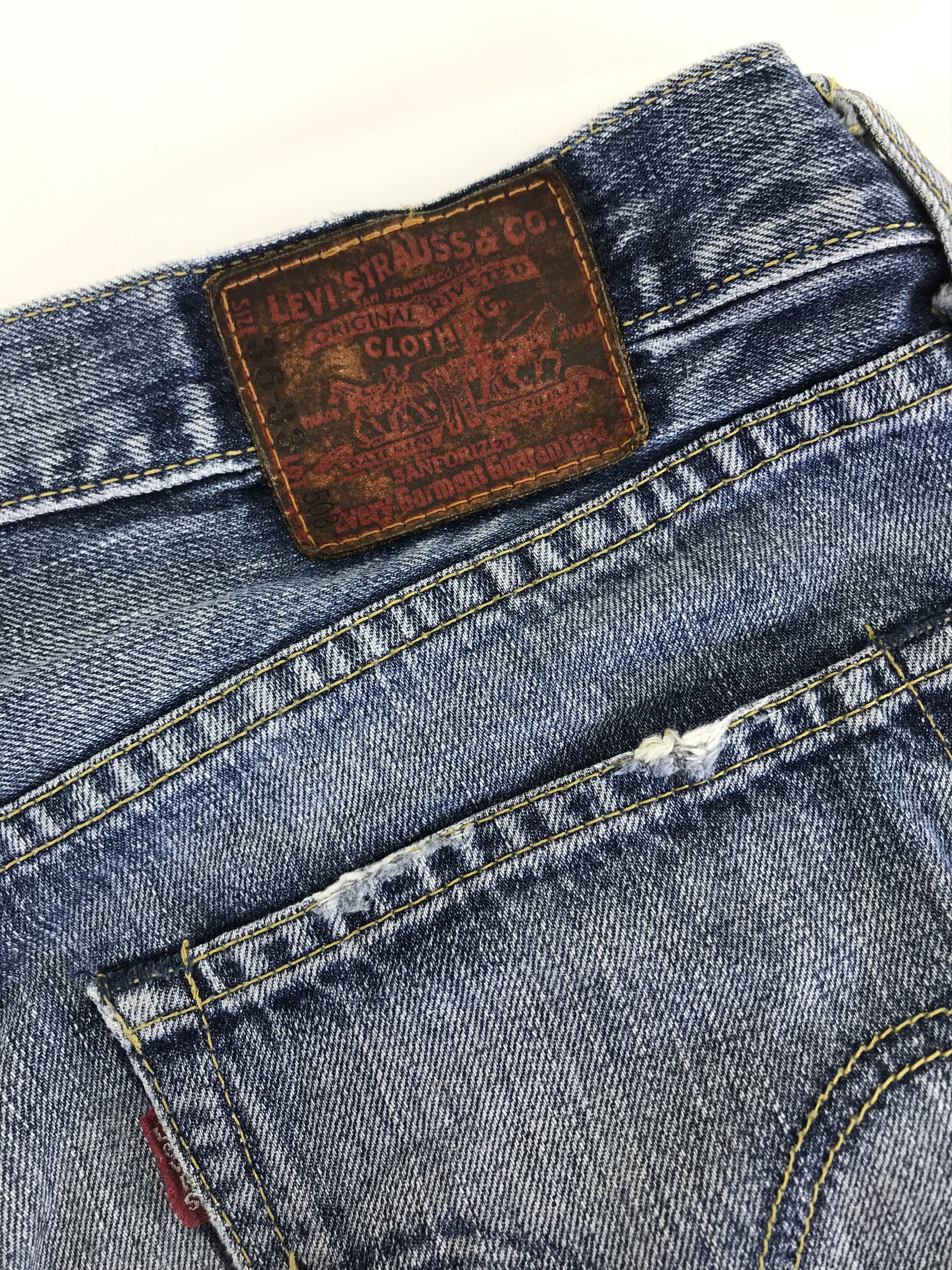 Levi's Vintage Levi's 503 Blue Washed Distressed Denim Size US 36 / EU 52 - 12 Thumbnail