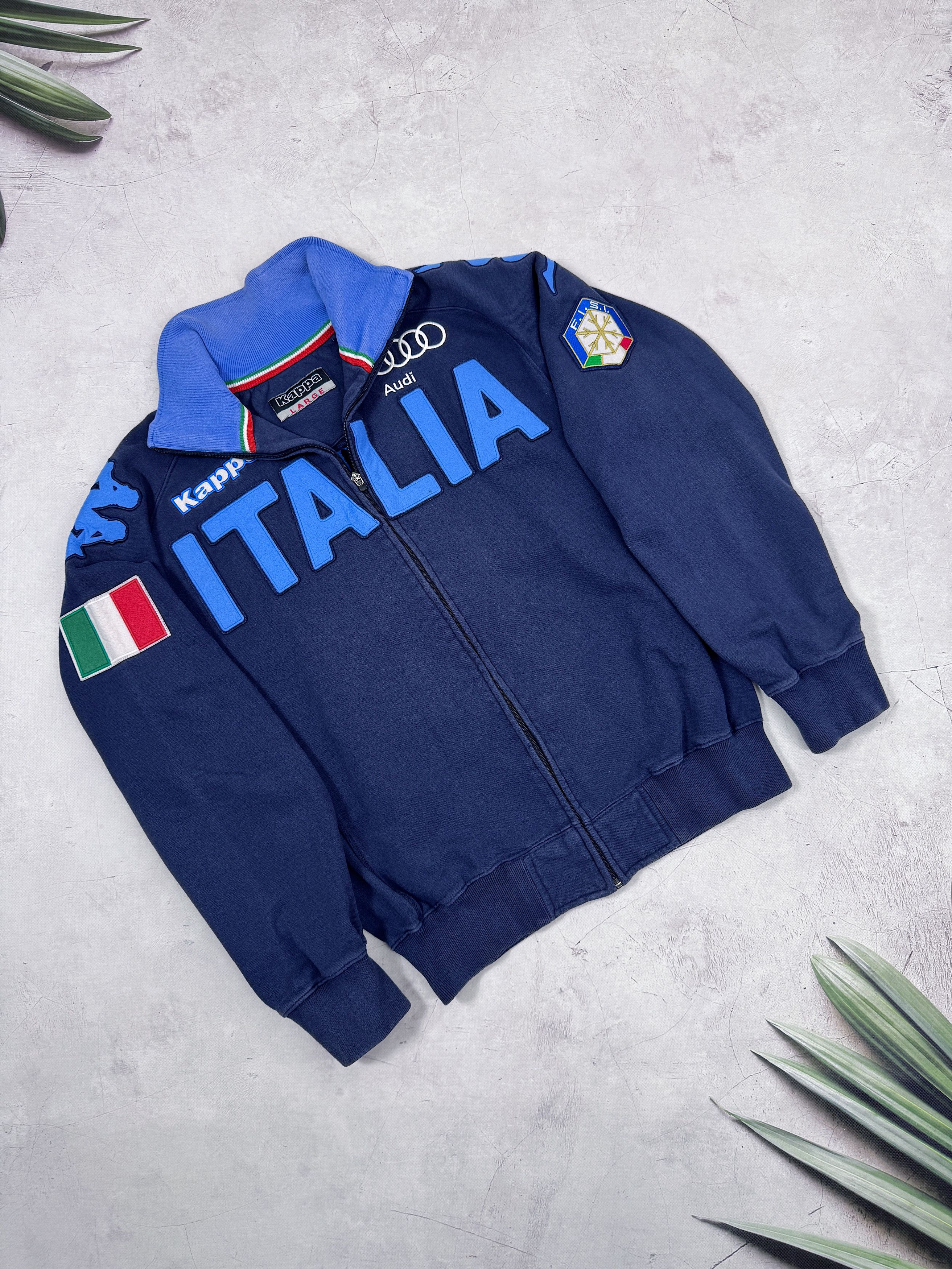 Kappa F.I.S.I. Italy Olympic Ski Team Track Jacket by Kappa Size US L / EU 52-54 / 3 - 2 Thumbnail