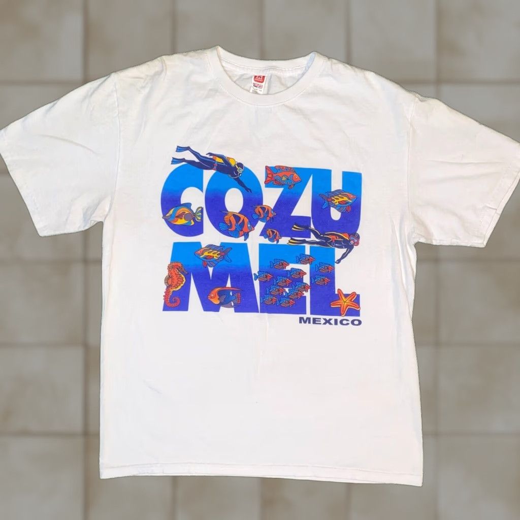 Vintage VINTAGE La iguana Cozumel Mexico Scuba Diving Fish Graphic Tshirt - S Size US S / EU 44-46 / 1 - 1 Thumbnail