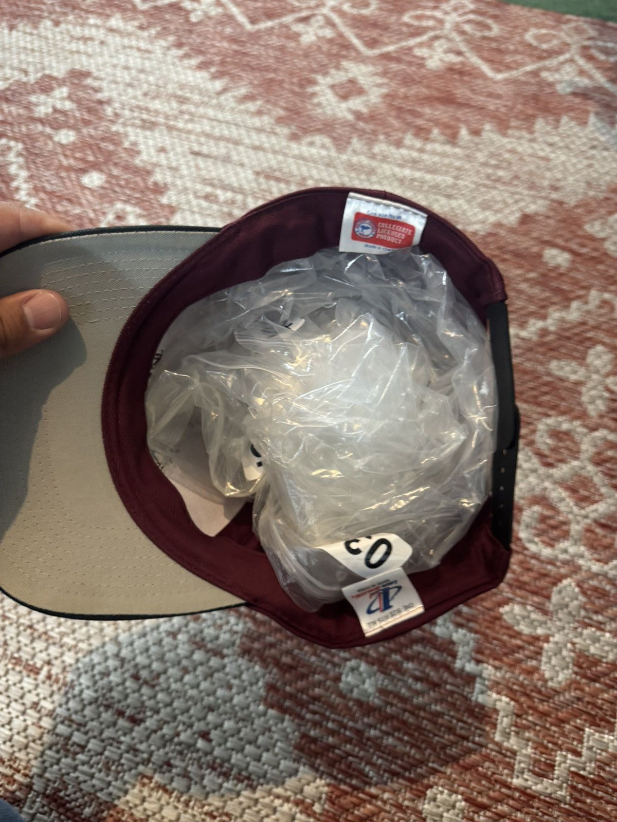 NCAA Vintage Texas A&M Snapback Burgundy Black Retro Size ONE SIZE - 3 Thumbnail