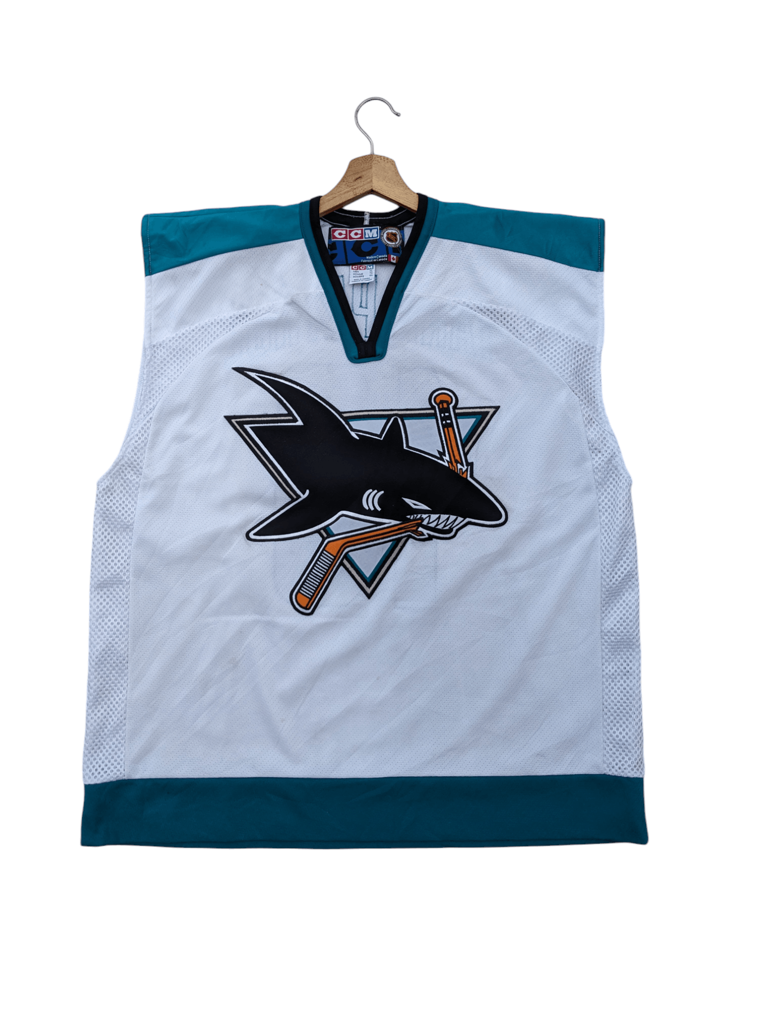 Vintage San Jose Shark NHL Hockey Ice Jersey