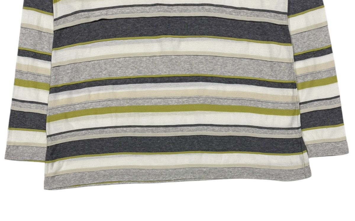 Issey Miyake Plantation Layered Striped Attach Diffrent Fabric Longsleeve Size US M / EU 48-50 / 2 - 4 Thumbnail