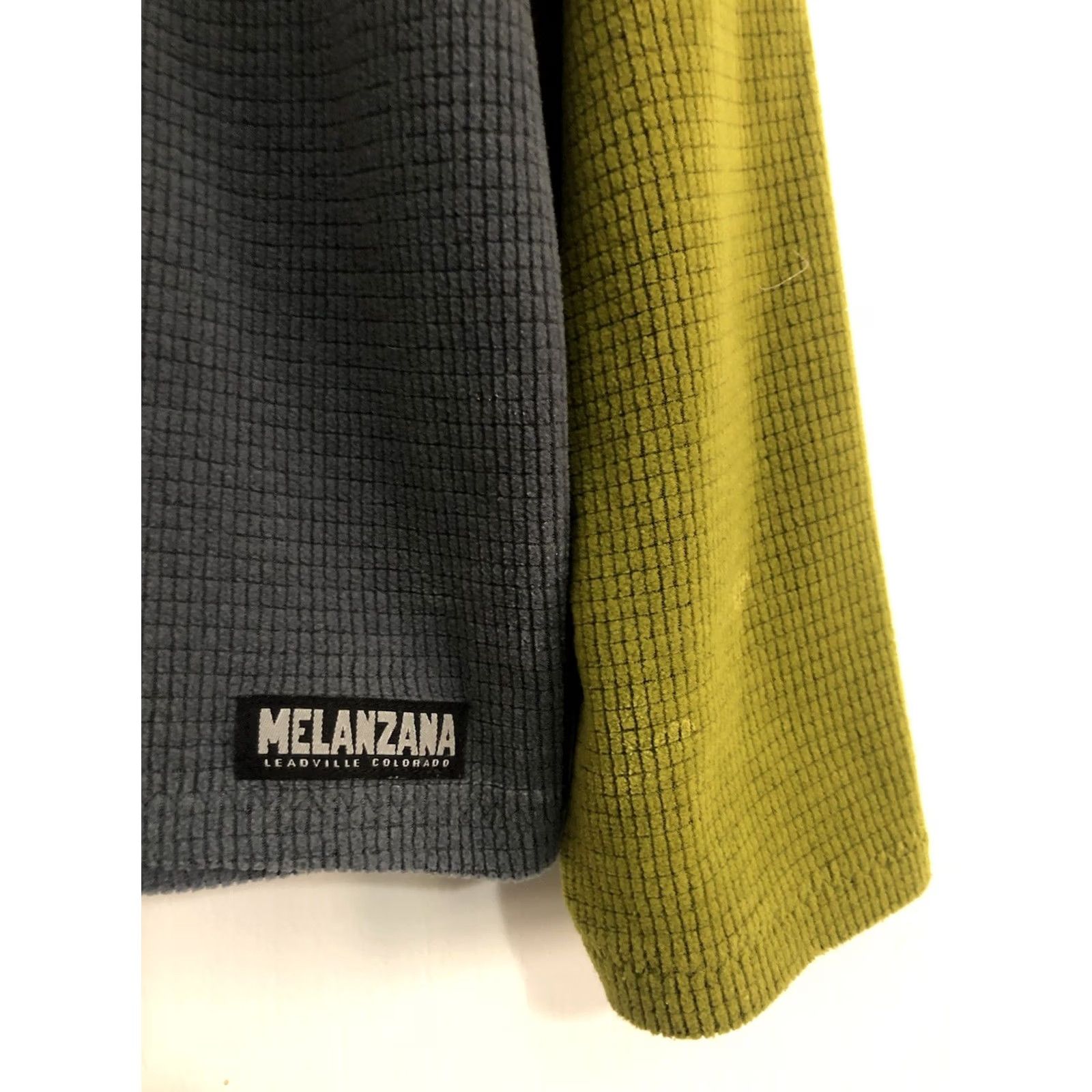 Melanzana Melanzana Mens Long Sleeve Microgrid Shirt XL Green & Grey Crew Neck Pullover Casual Outdoor Size US XL / EU 56 / 4 - 3 Thumbnail